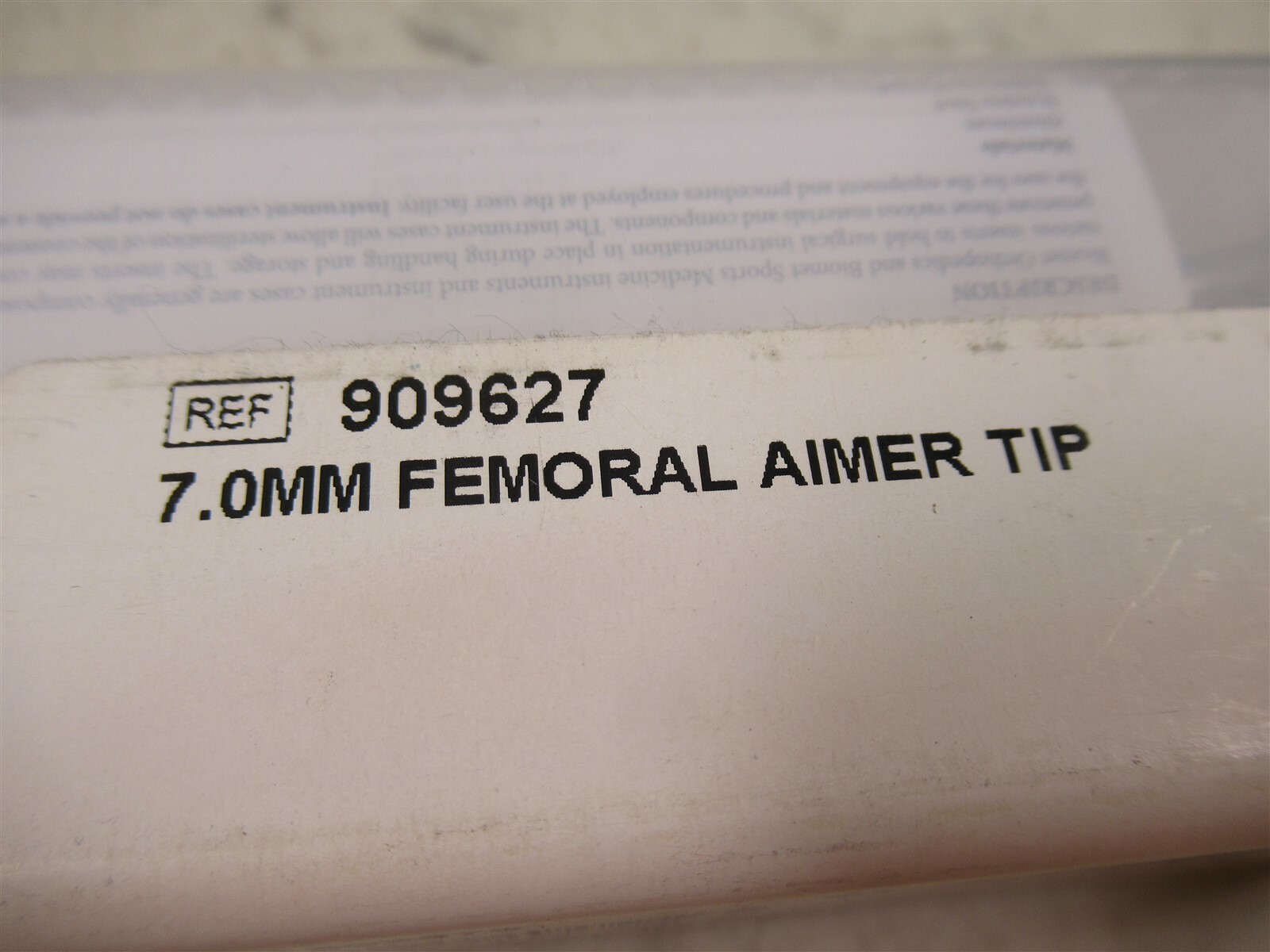 Biomet 909627 7.0 mm Femoral Aimer Tip Surgical Drill Guide Zimmer Biomet