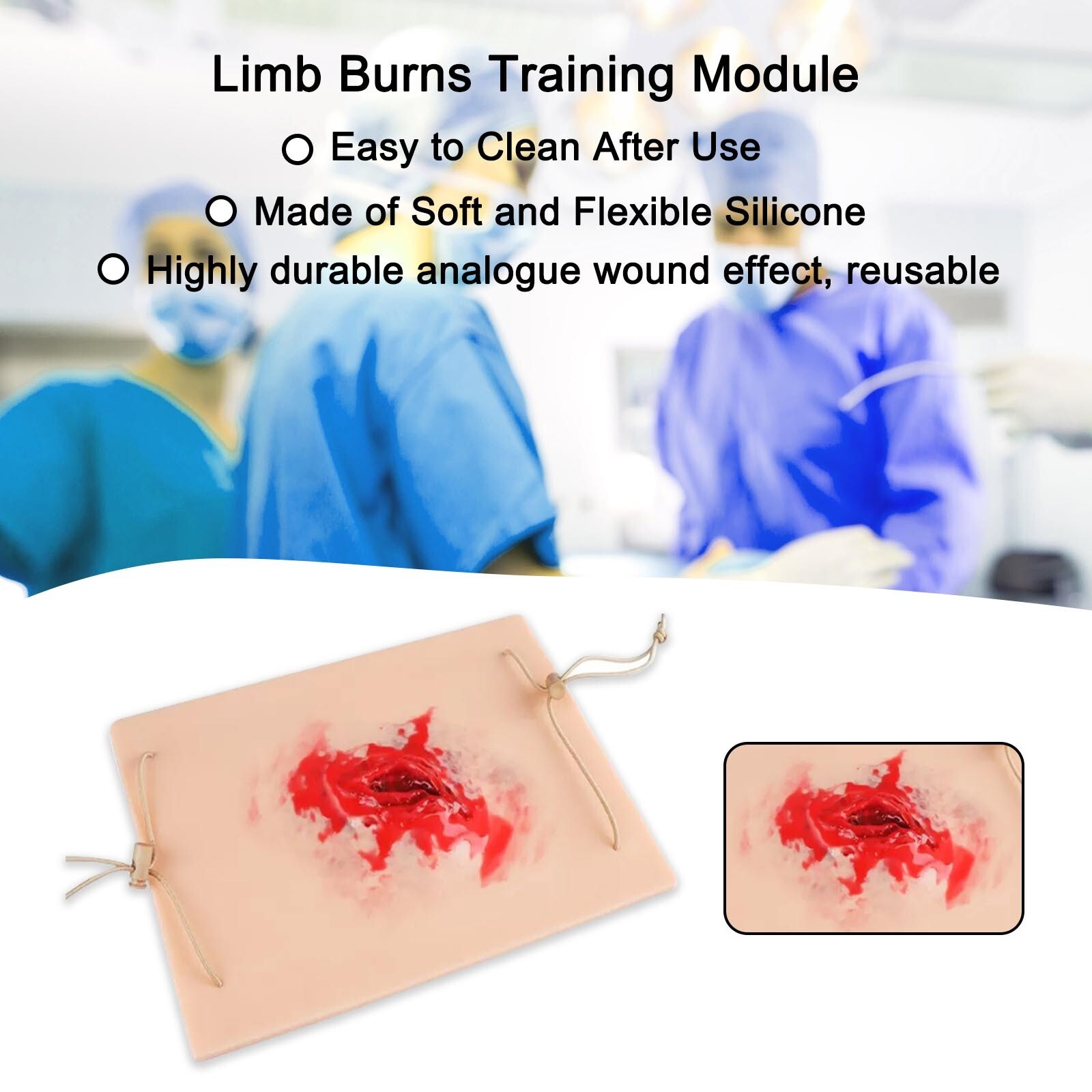 Trauma Training Model With Realistic Wound Emergency Medical Education Practice