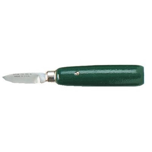 BUFFALO DENTAL 55560 NO. 6 KNIFE WITH GREEN ENAMELED HANDLE, 1 1/2″ BLADE