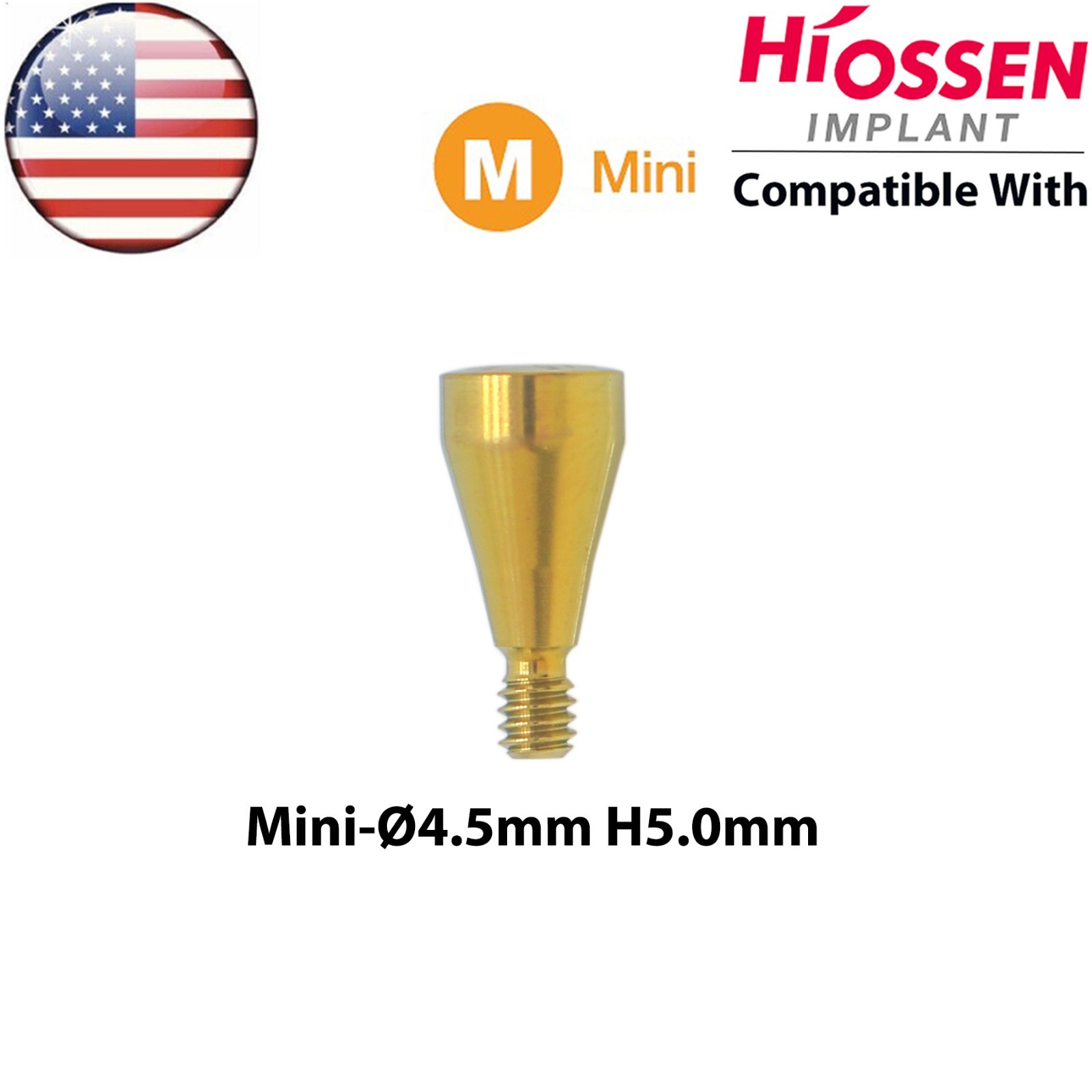 US Dental Mini Healing Cap Abutments Cover Screw Fits Hiossen Osstem ET Platform