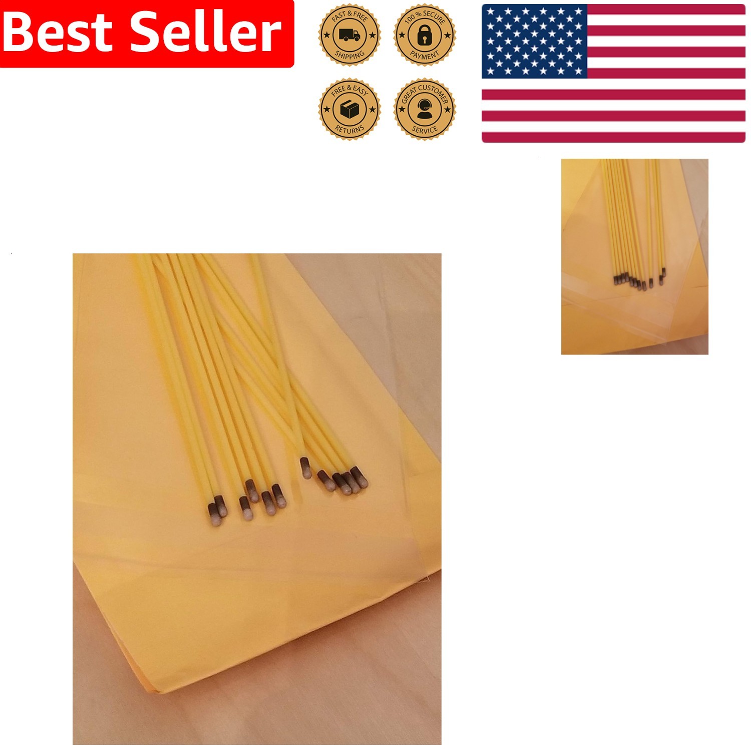 Effective Caustic Sticks 6 Inch 10 Pack Essential Cleaning Supply