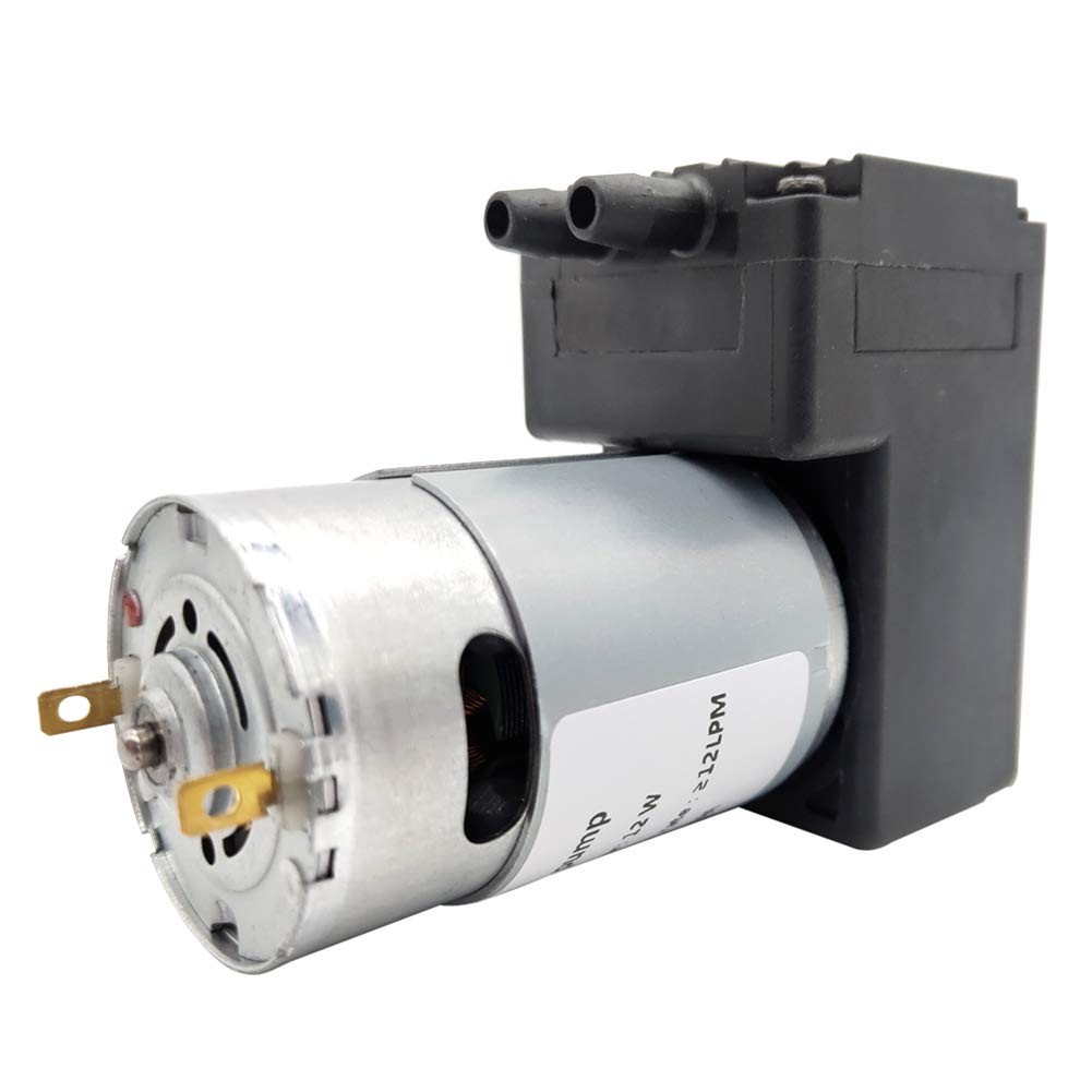 Vacuum pump DC 12V 12W, micro diaphragm pump air compressor -75KPA vacuum deg…