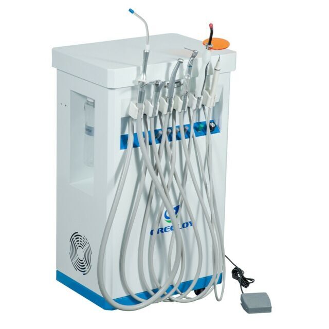 Dental Mobile Cart Unit GU-P209+Compressor+Scaler+Strong Suction+Curing Light 4H