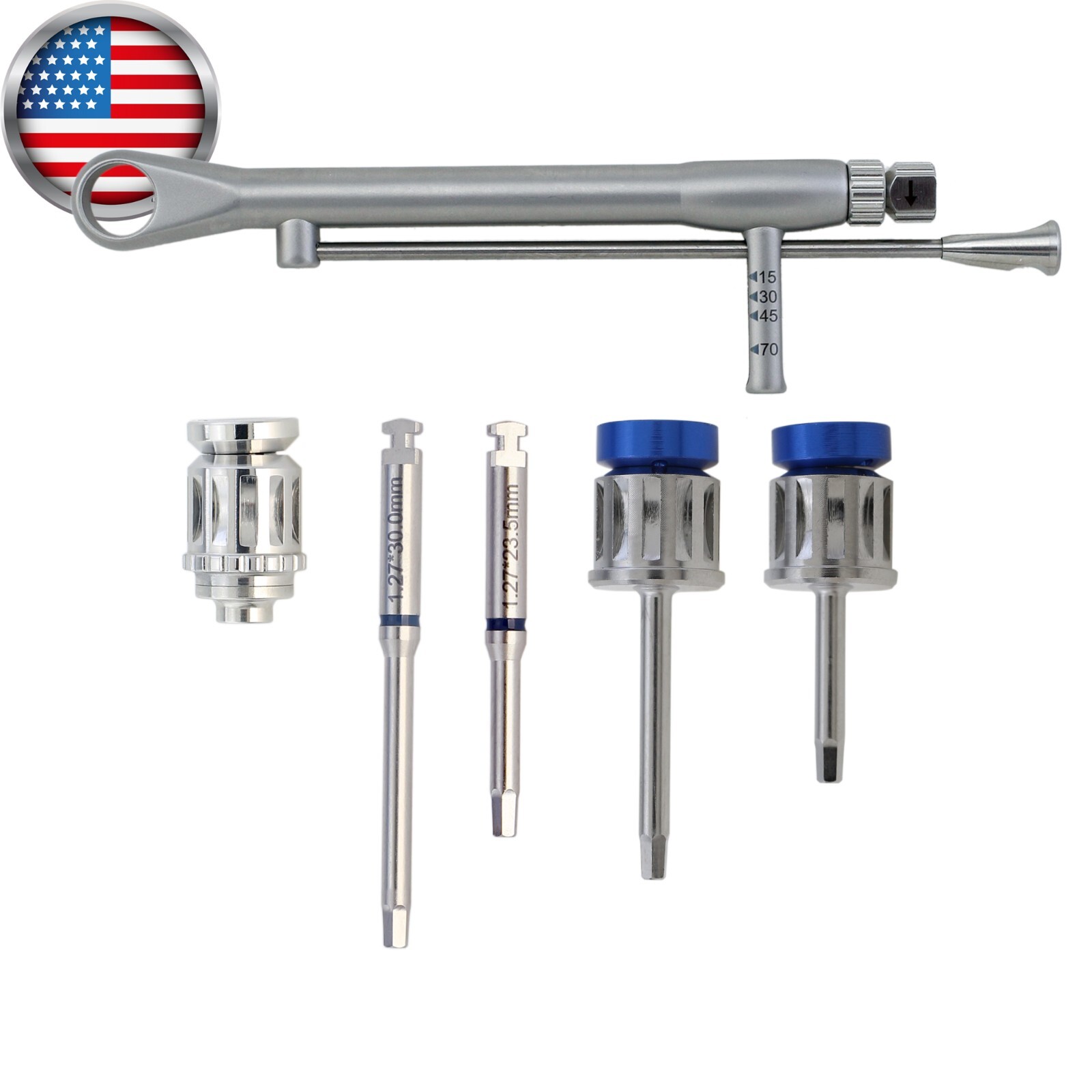 Implant Screwdriver Torque Wrench Latch Manual Hex Driver 1.27 L S Zimmer Astra
