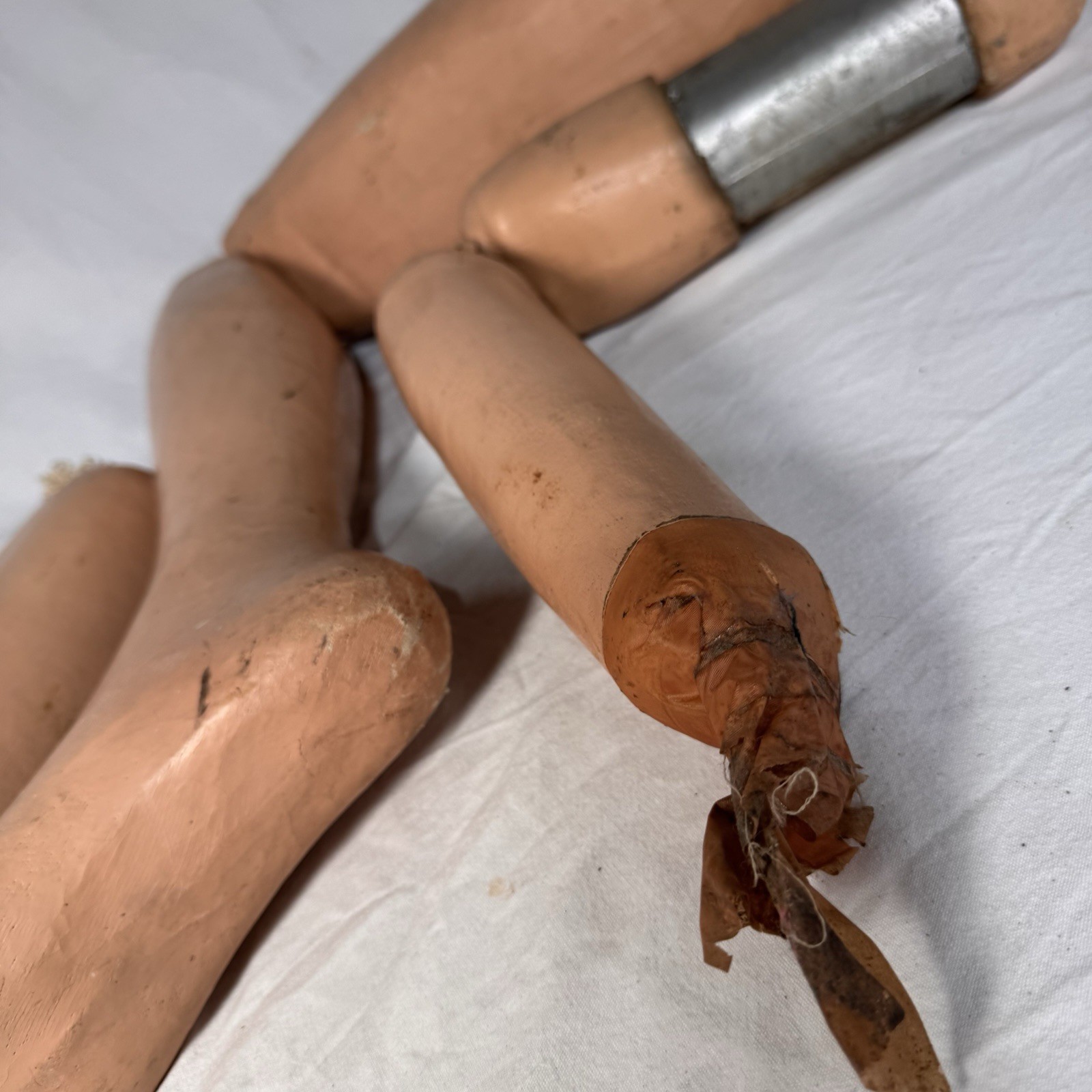 VTG Training Mannequin Parts Life Size Right Leg & Arms Missing Fingers Macabre