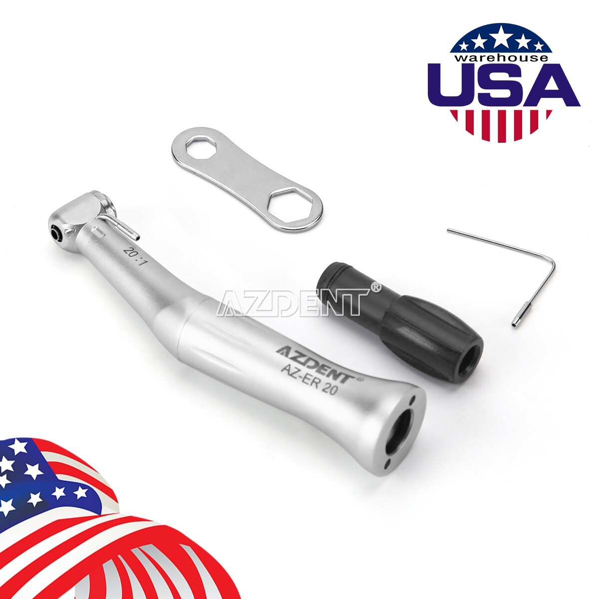 Dental Implant Contra Angle 20:1 Reduction Surgical Handpiece Button Fit For NSK