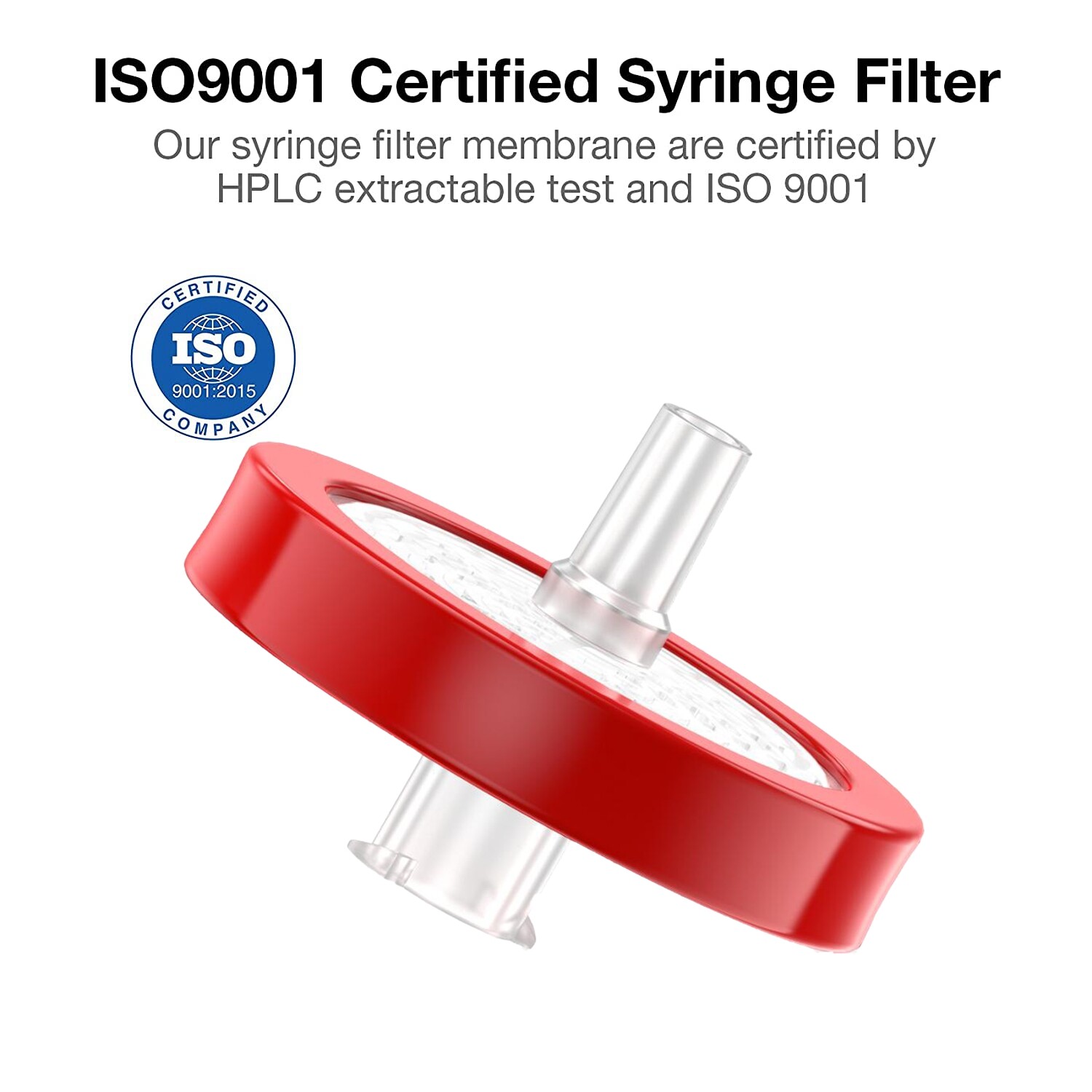 300pcs Syringe Filter PTFE Membrane 25mm 0.45μm Size Biomed School No-Sterile PP