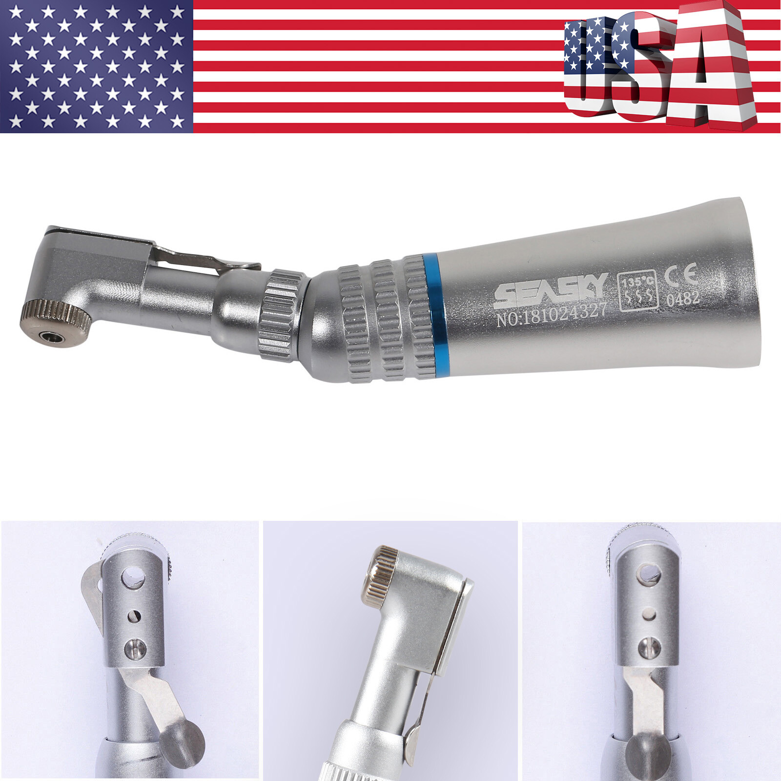 NSK Style Dental Slow Low Speed Contra Angle Handpiece Latch E-Type Attach YP4/2