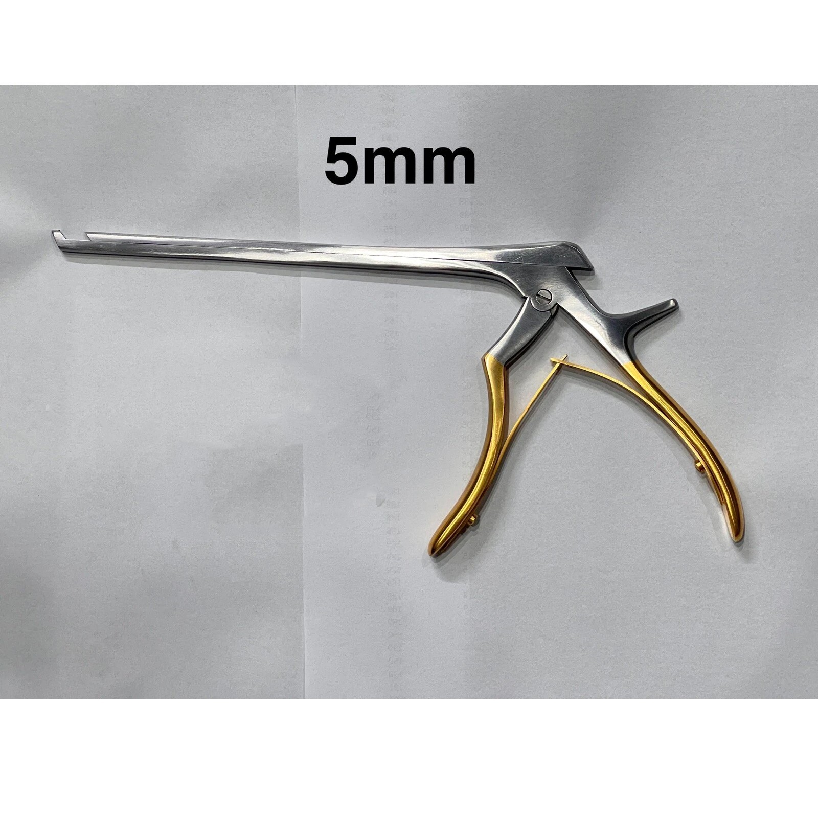 Kerrison Set 8” (1mm,2mm,3mm,4mm,5mm) 5 Pieces 45 degrees Upward Rongeurs Gold