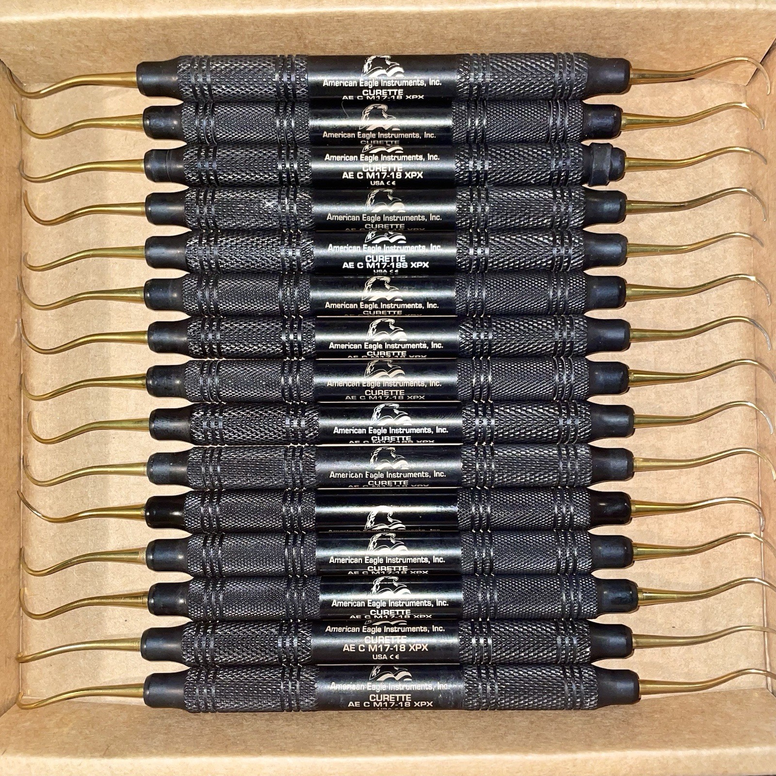 American Eagle XP TECHNOLOGY M17-18 Curettes Lot of 15 SHARPEN-FREE