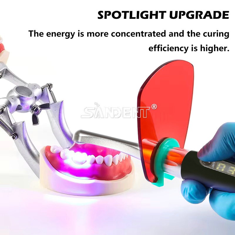For Woodpecker Dental Wireless Curing Light Lamp iLED 1 second Curing 2500mw/c㎡