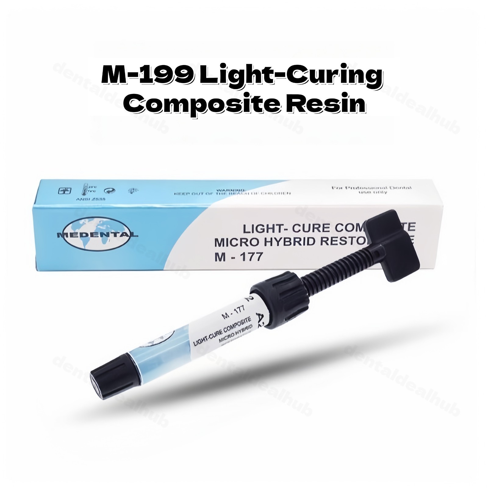 MEDENTAL M177 Nano Ceramic Composite Resin 4g A1 A2 A3 Light Cure Dental