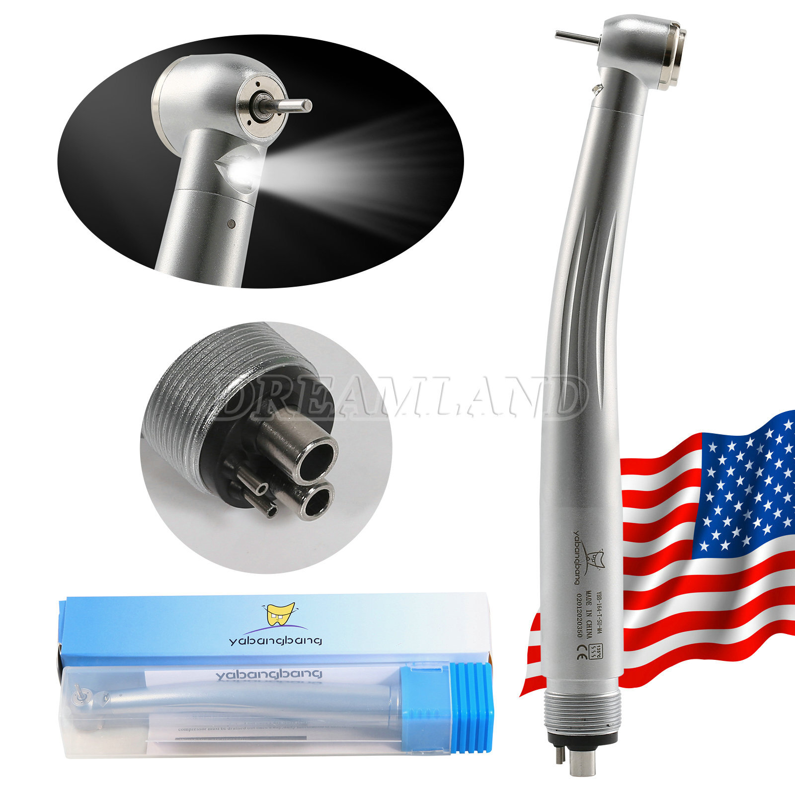 Dental Surgical High Speed LED/Non Handpiece 45° Degree Turbine 2/4Hole Fit NSK