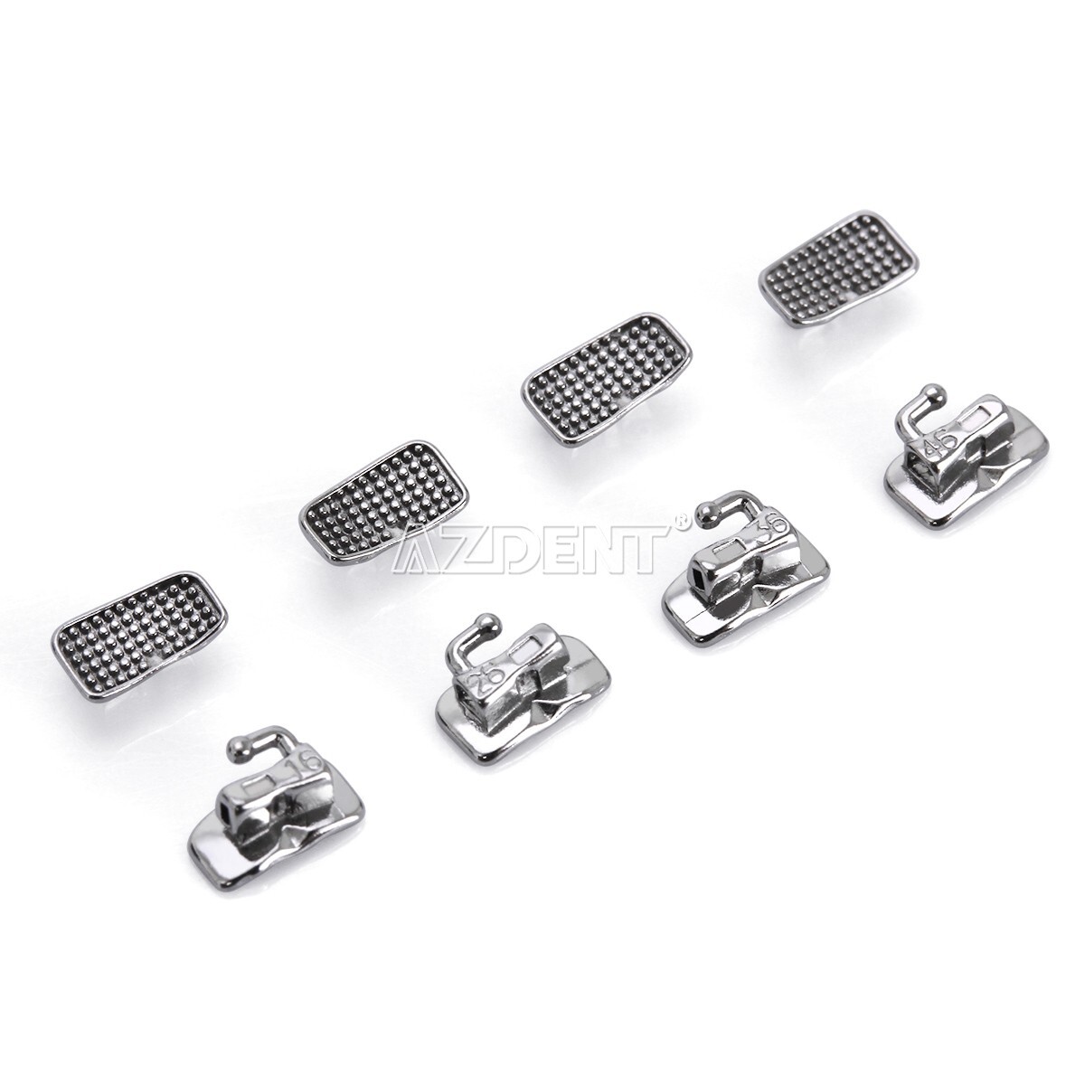 AZDENT Dental ortodoncia tubo bucal unible monobloque MBT/Roth 022/Brackets