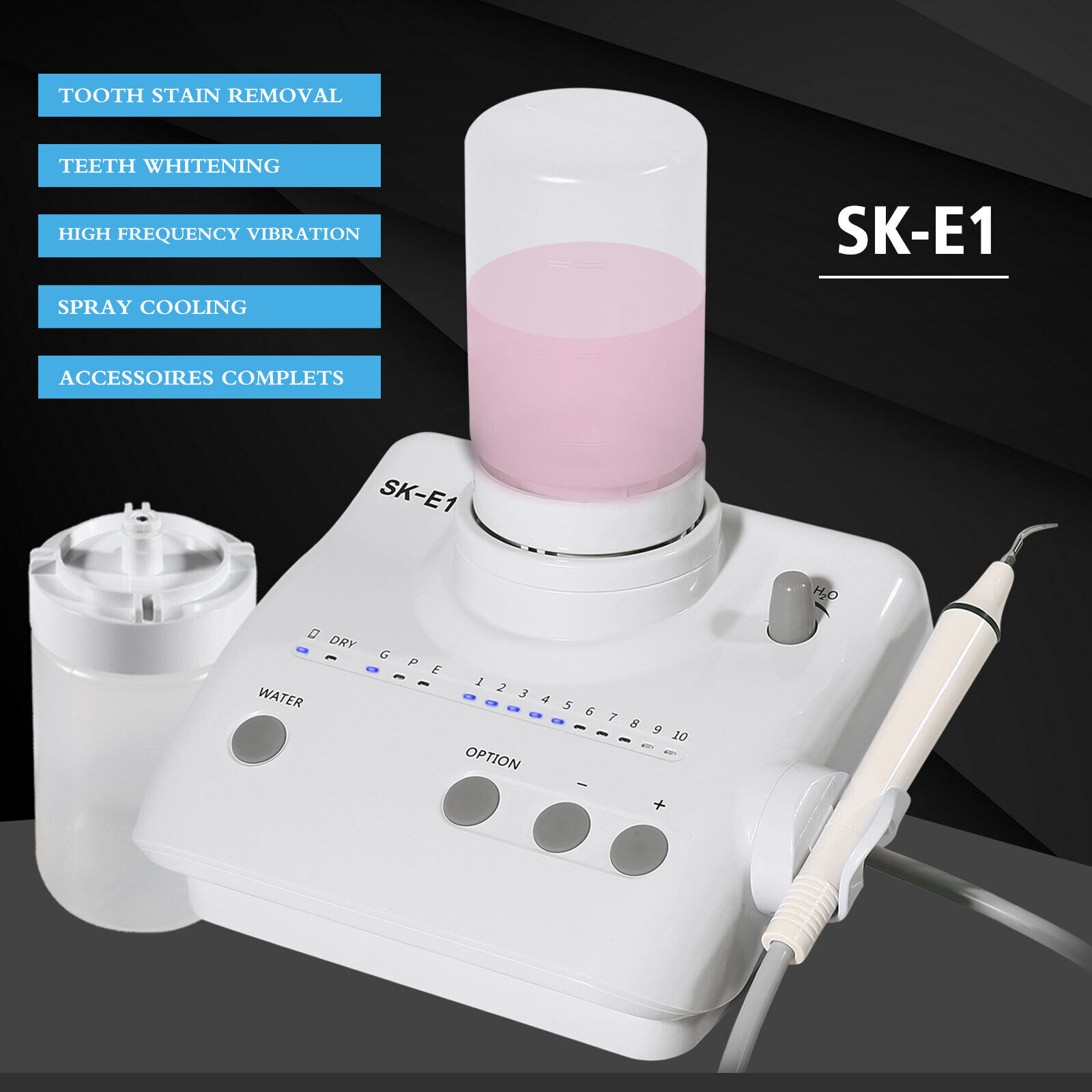 For Cavitron Dental Portable Ultrasonic Piezo Scaler 2*Bottles fit EMS Handpiece