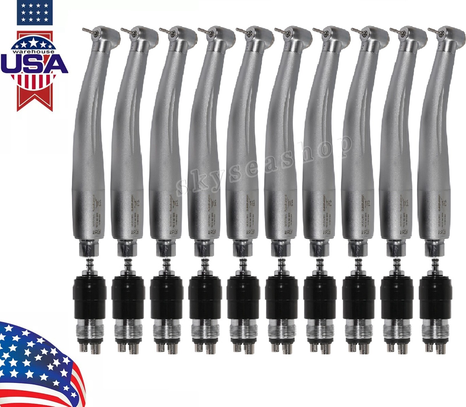 Dental High Speed Handpiece with Quick Coupler Coupling 4 Holes YBNK4 NSK Style