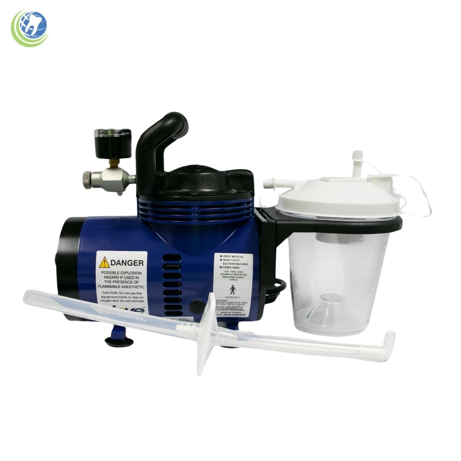 Drive Medical Heavy Duty Suction Vacuum Machine Pump Dental Medical Veterinary