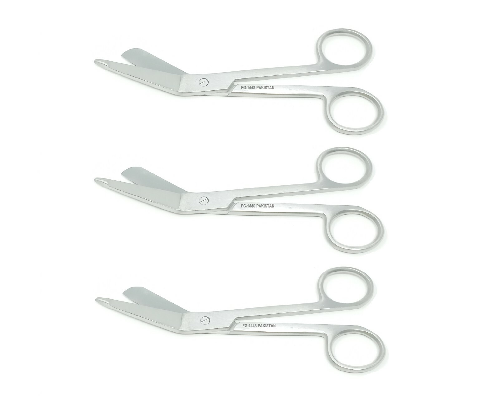3 Premium Lister Bandage Scissors 5.5″Satin Surgical Instrument Stainless Steel