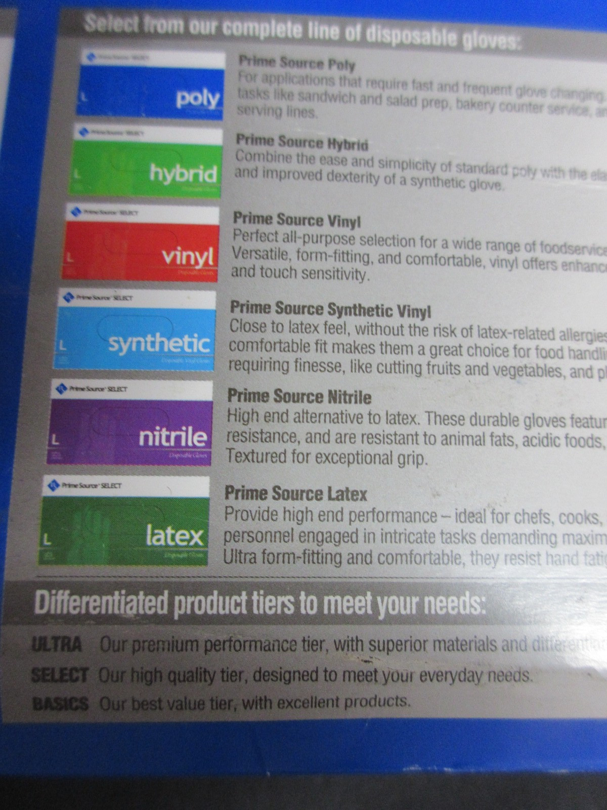 Prime Source Select Disposable Cast Poly FOOD USE Gloves – BOX of 200, Size XL