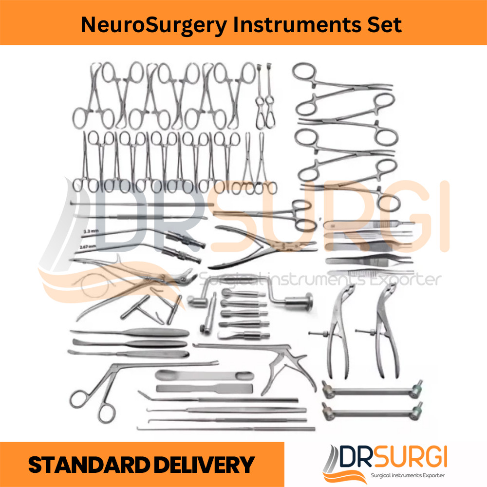 NeuroSurgery Instruments Set Of 151PCS German Stainless Steel Surgical