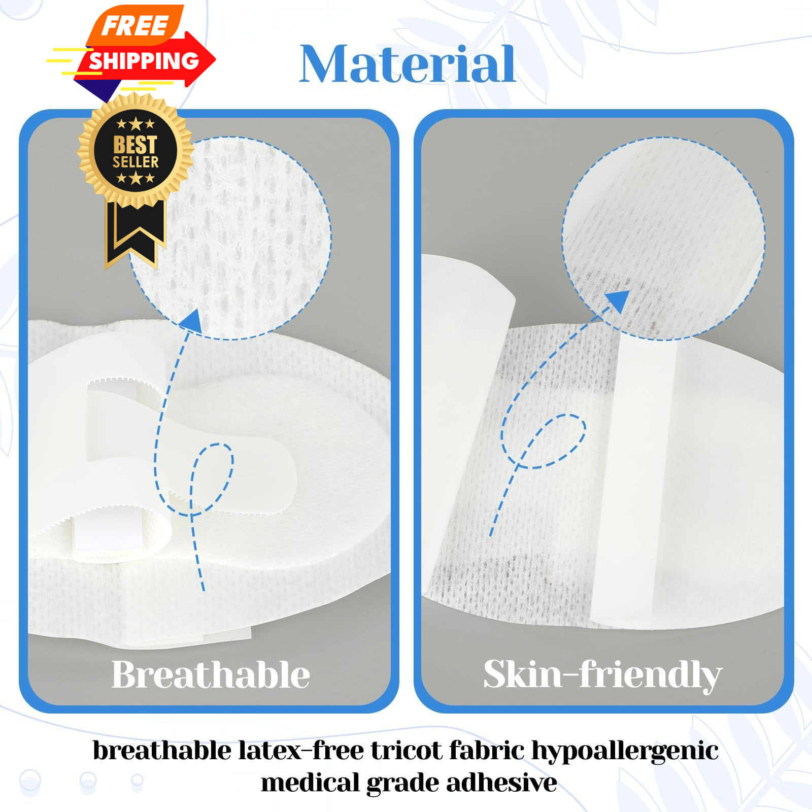 30 PCS Catheter Stabilization Device, Adhesive Feeding Tube Holder White