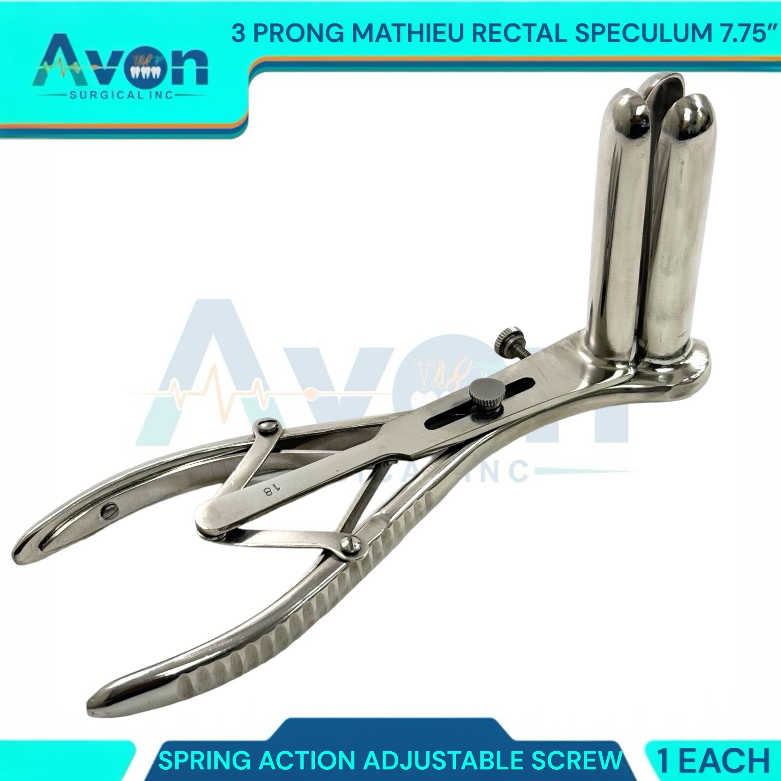 New Premium Grade Mathieu Anal Speculum 3 Prong Prop Display