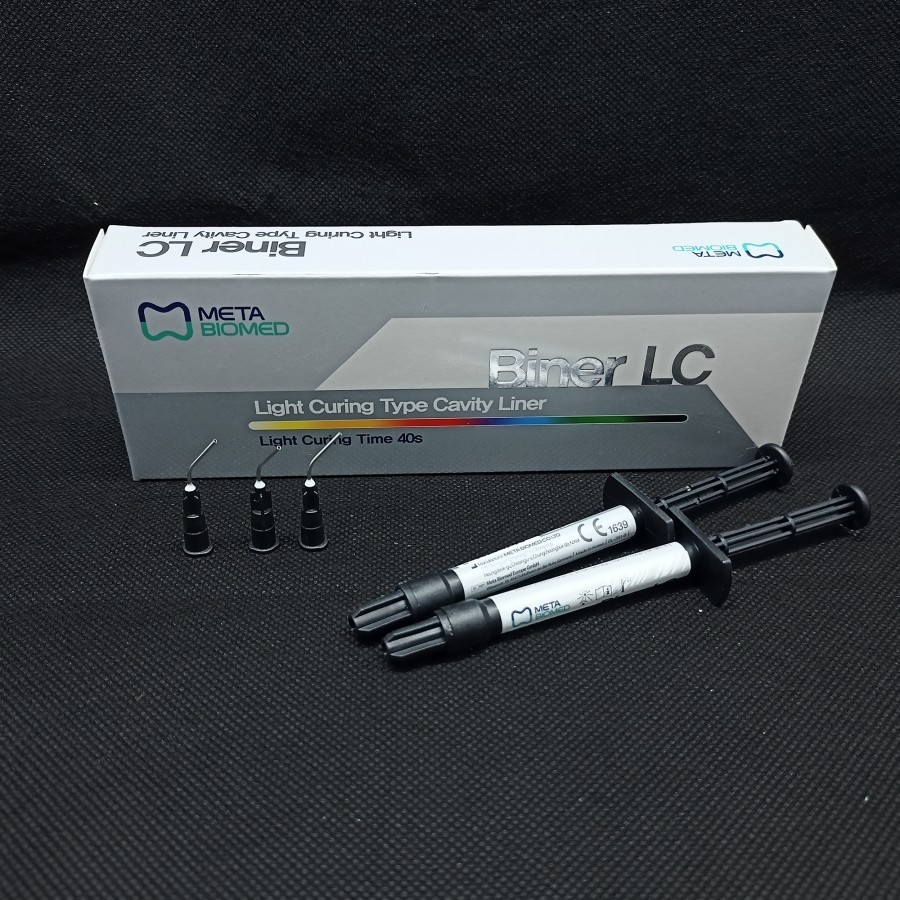 Meta Biomed Biner LC Radiopaque Fluoride Releasing Light Cure Cavity Liner 2g×2