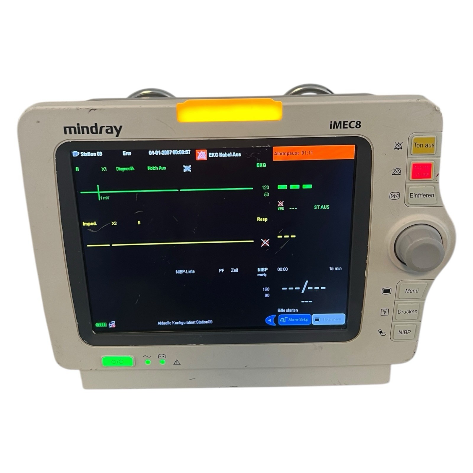 mindray iMEC8 Patient Monitor EW-56019631 | 100-240V | 50/60Hz 1.1-0.5A