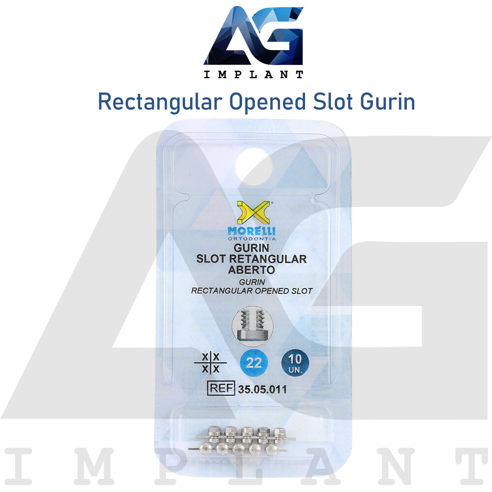 Rectangular Opened Slot Gurin No Hook Grip Lock Stop Archwire Orthodontic Dental