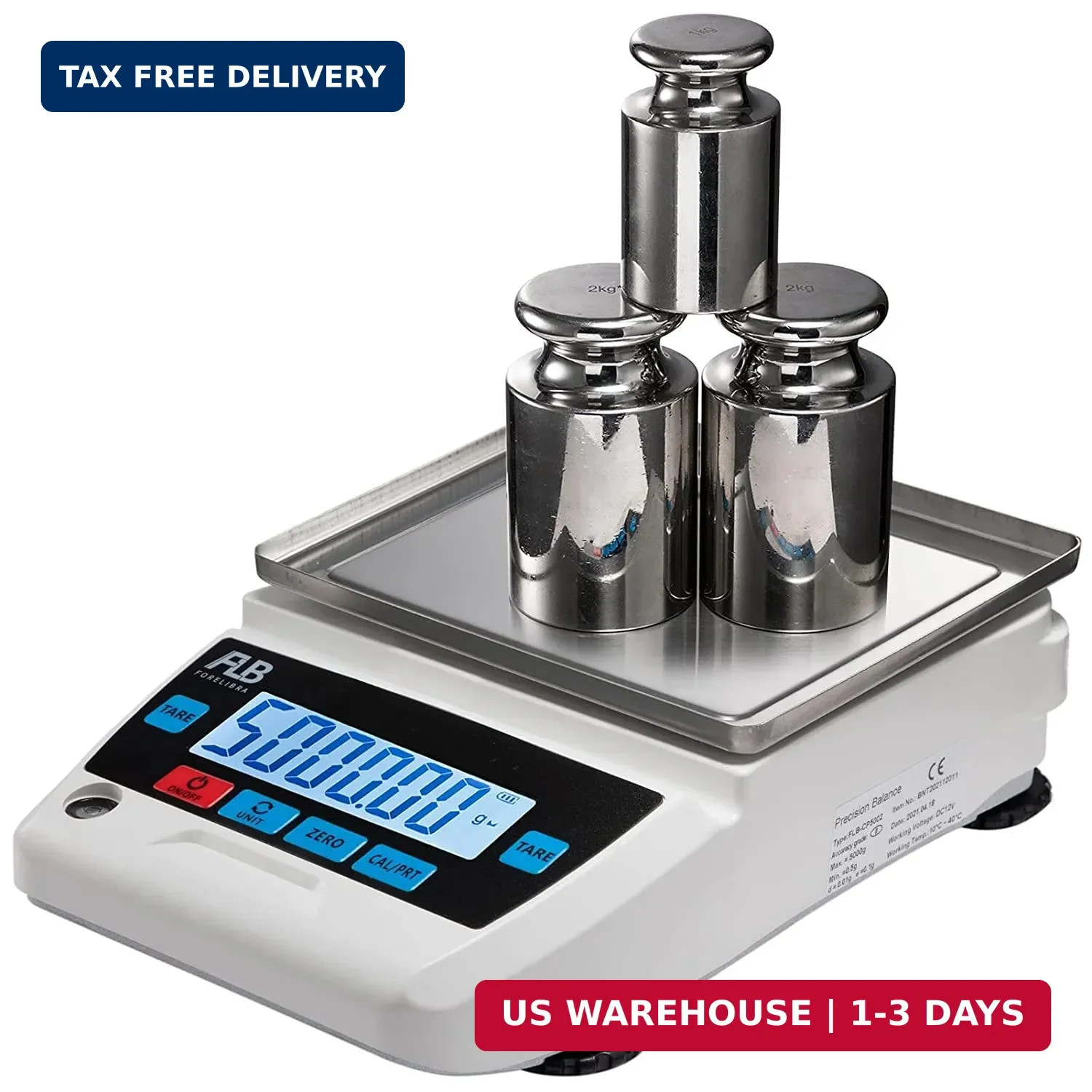 Lab Scale 5000g 0.01g Digital Precision Analytical Balance DWT Unit 10mg High Pr