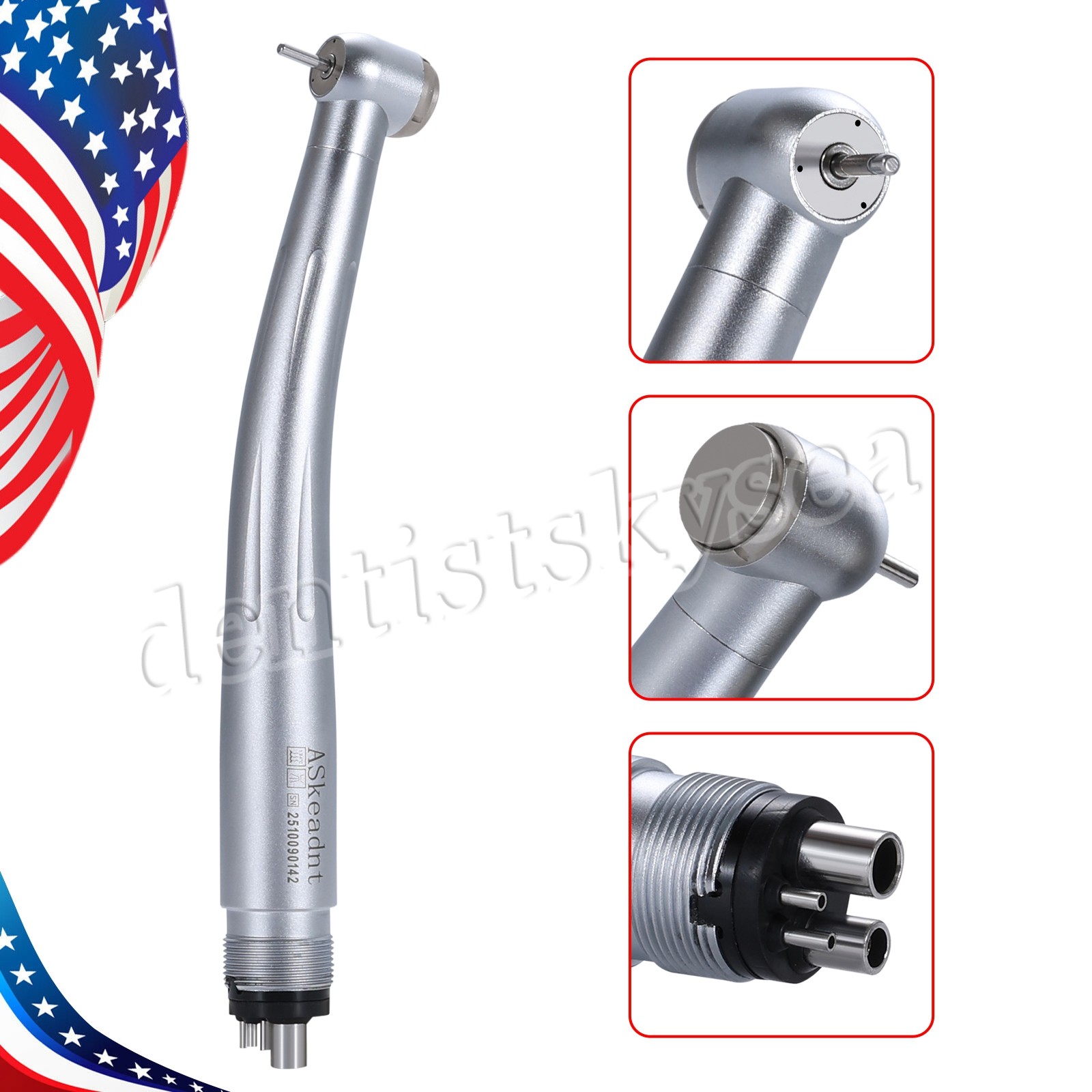 Dental High Speed Handpiece Push Button 4H Turbine TB1