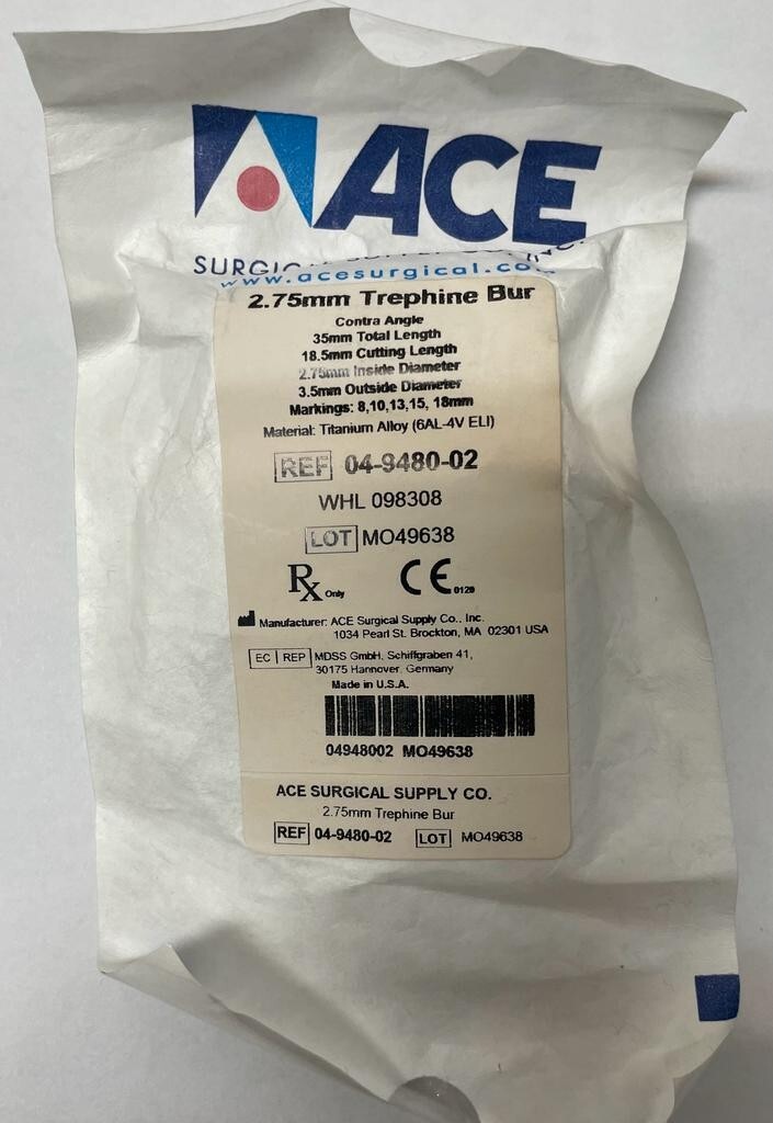 2.75mm Trephine Bur