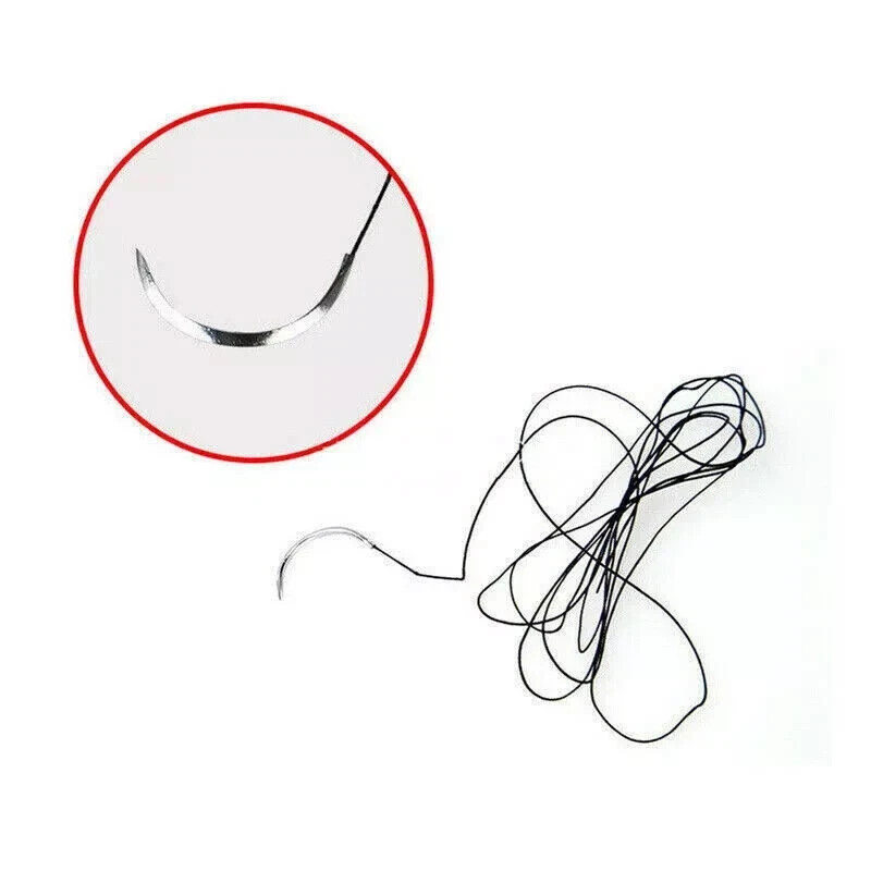 Dental Non Absorbabl 3/0 4/0 Practice Sterile Sutures Silk Thread with Needle