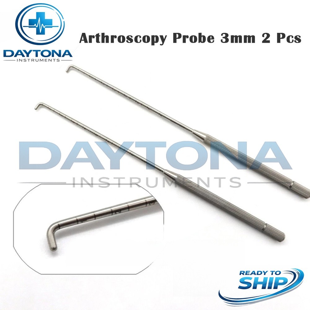 3mm Arthroscopy Probe Set 2 Pcs Orthopedic Surgical Arthroscopy Instrument