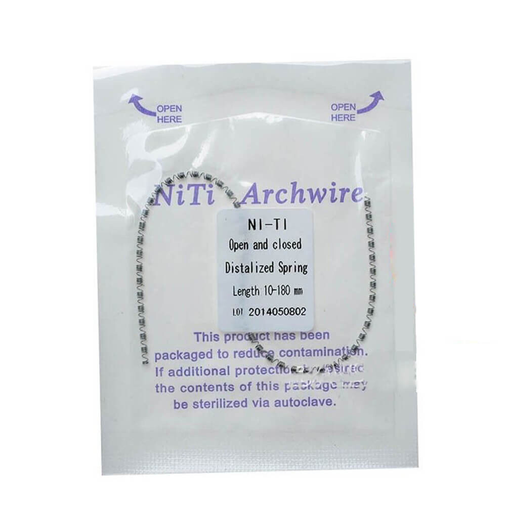 1 Pc/Bag Dental Orthodontic Niti Open&Closed Distalized Coil Spring 0.010*180mm