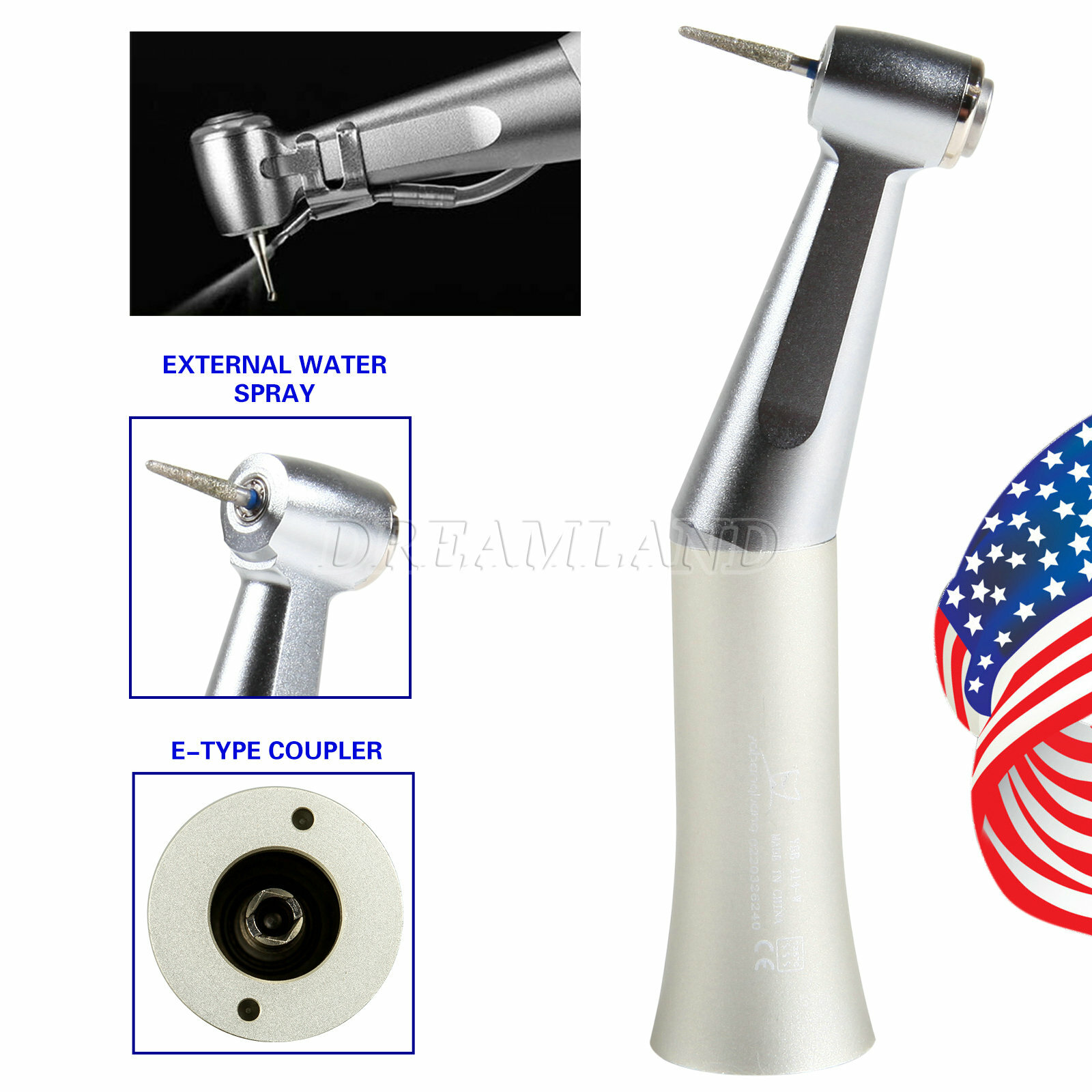 1-5 x Dental Slow Speed Contra Angle Handpiece fit NSK 1.6mm Friction Grip
