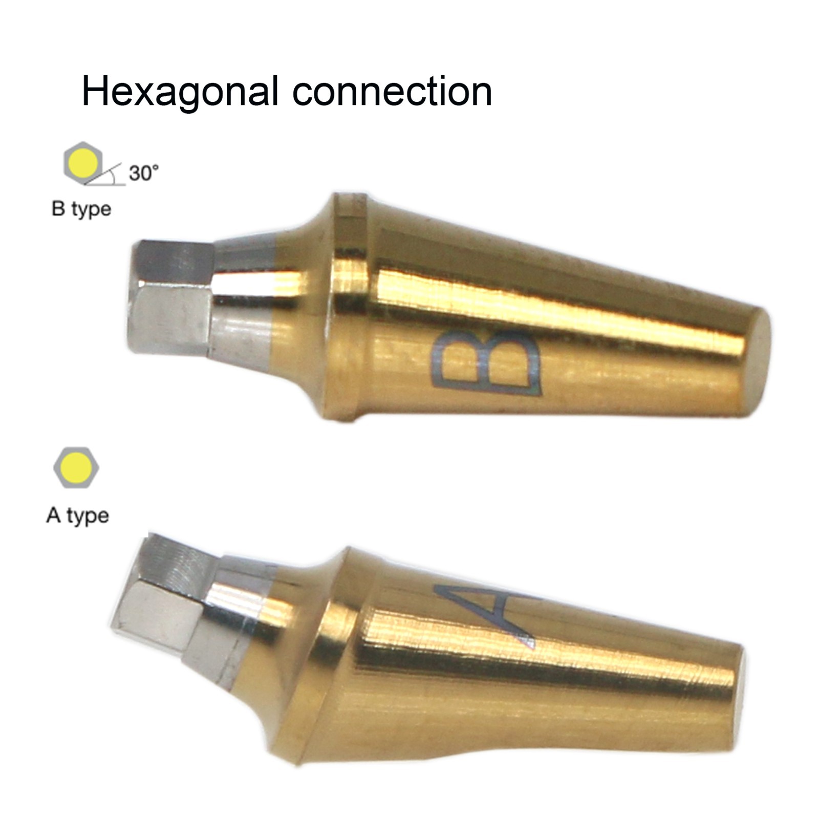 US Ti Dental Angled Abutment 17° Hex fits HIOSSEN DIO DFII Neo Biotech Implants