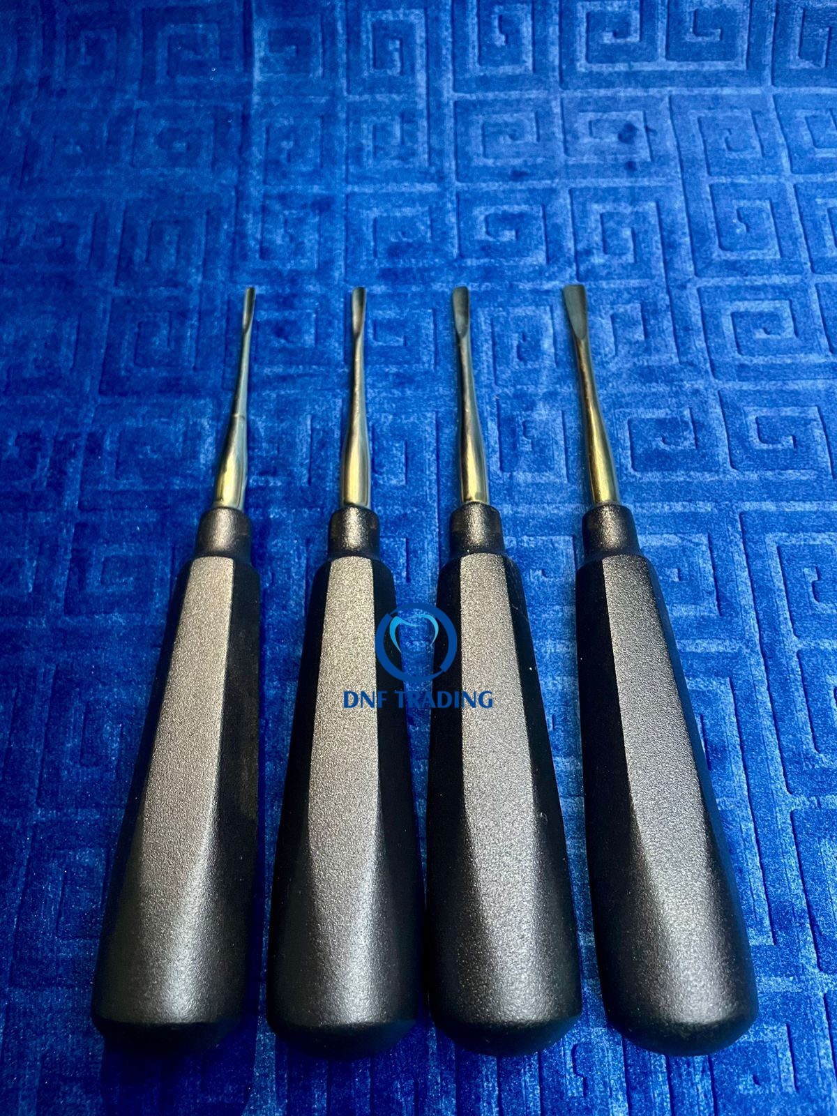 GERMAN 4 PC STRAIGHT DENTAL SURGERY EXTRACTING LUXATING APICAL ROOT TIP ELEVATOR