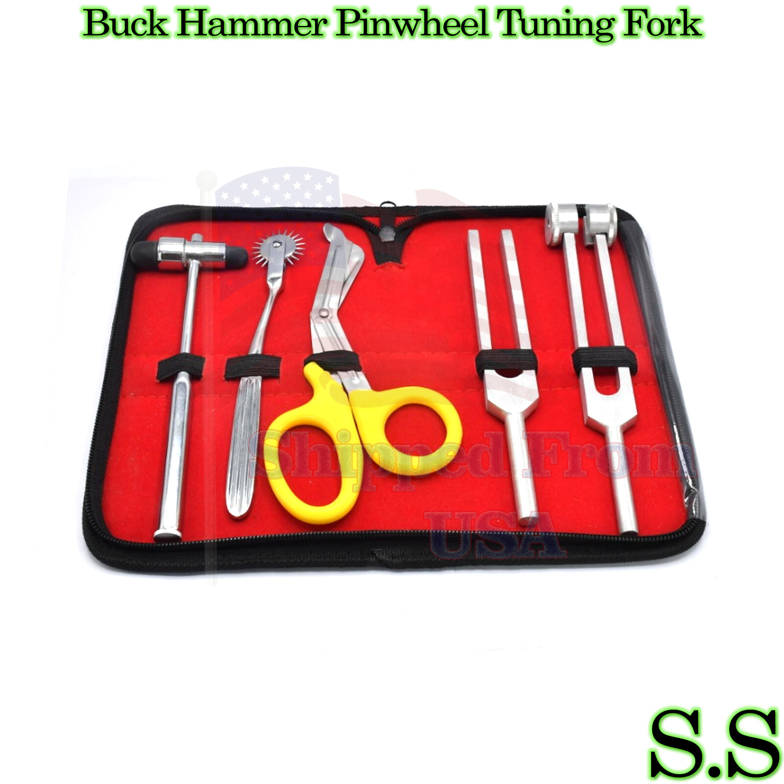 5 pcs Reflex Percussion Buck Hammer Pinwheel Tuning Fork C128 C512 7.5″ DS-1333