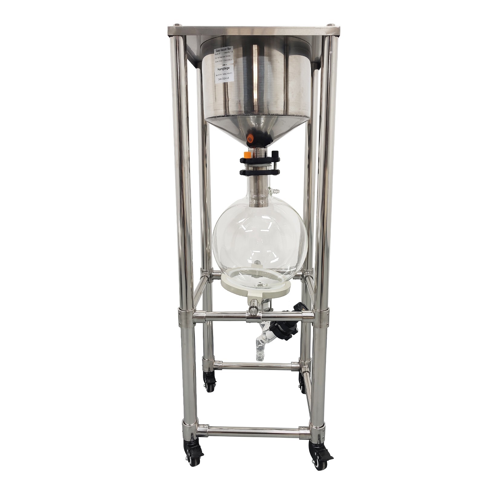 USED Vacuum Filter Lab Buchner Funnel Glass Caliber Negative Pressure Filter