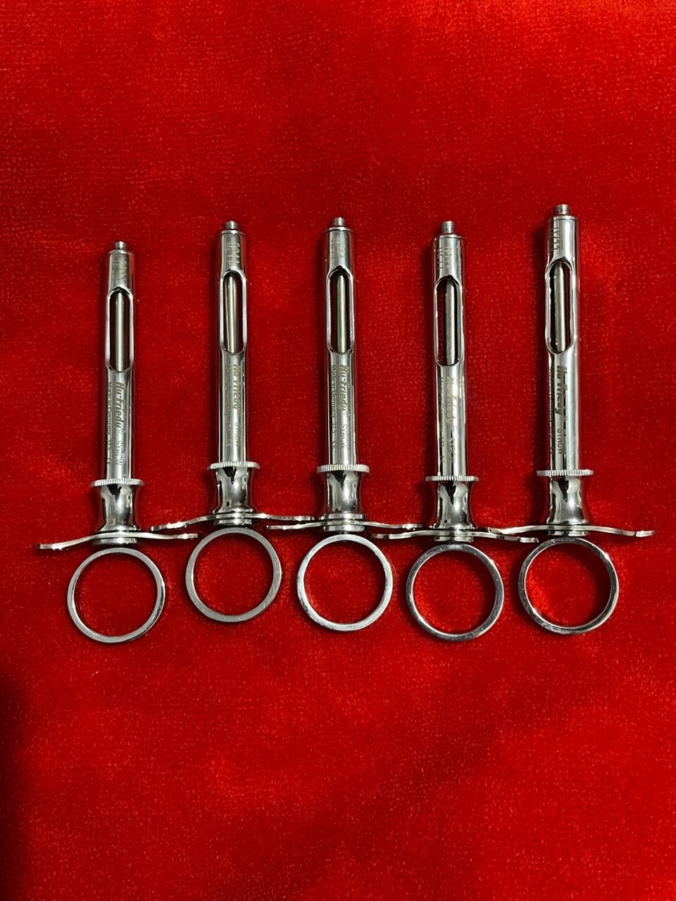 LOT OF 5 Hu-Friedy CW Dental Anesthetic Aspirating 1.8ml Syringe SYRCW