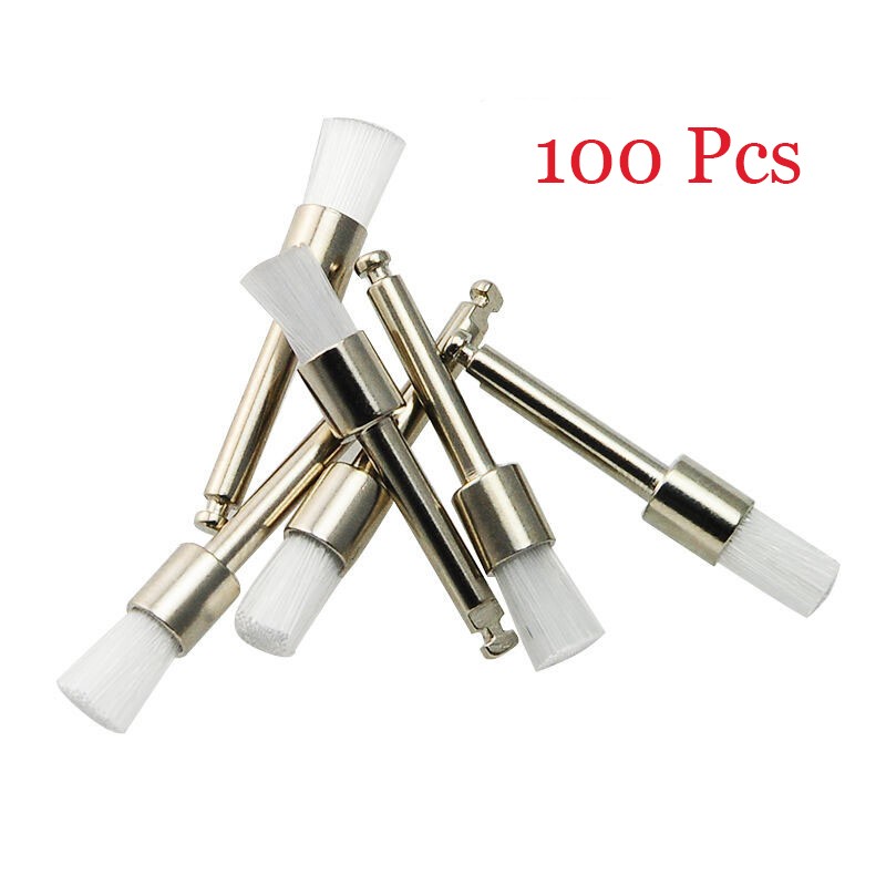 Dental Latch/Tapered Rubber Bristle Polishing Cups&Brushes Tooth Prophy Polisher