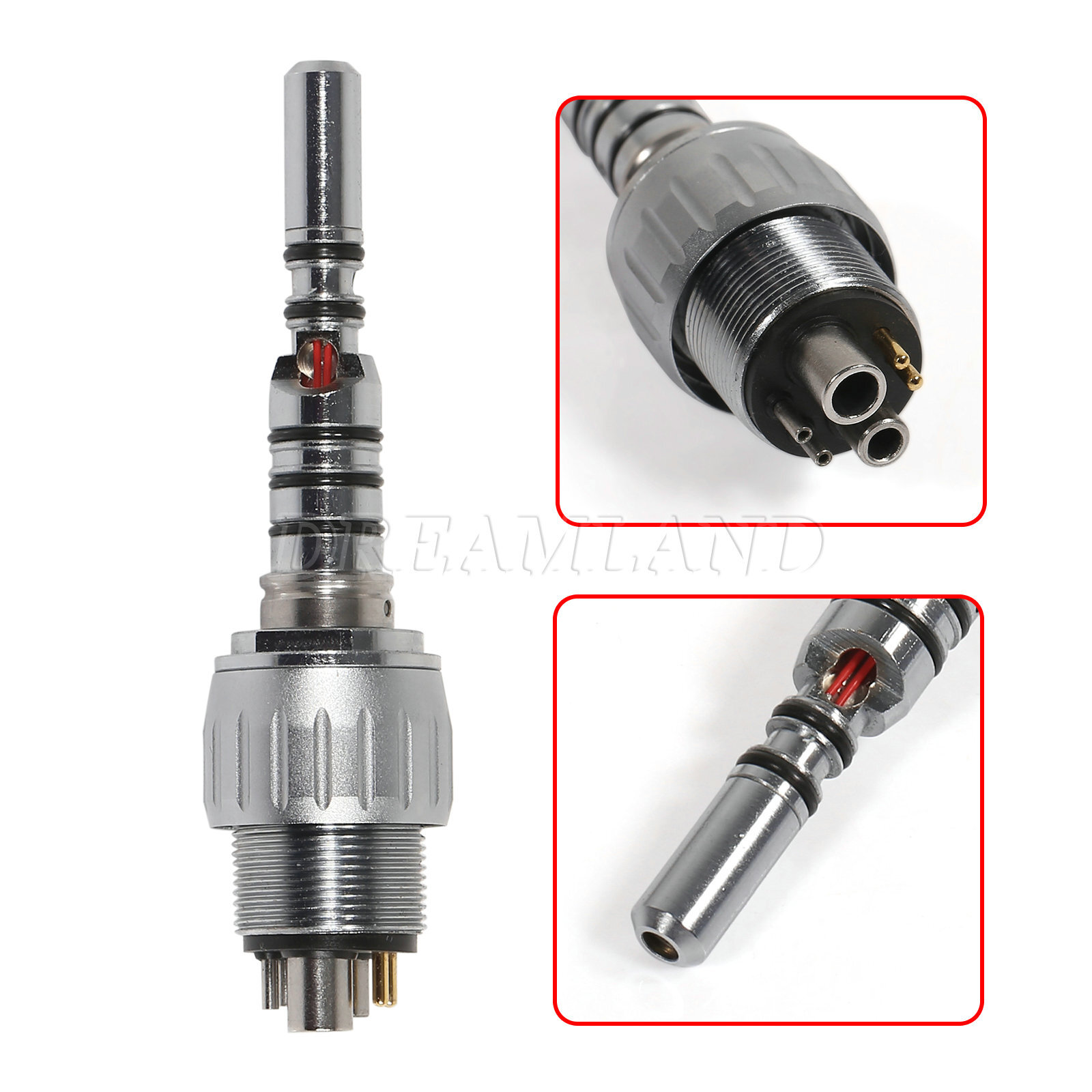 Dental High Speed/E-generator/Fiber Optic LED Handpiece 4/6H Quick Coupler YD6