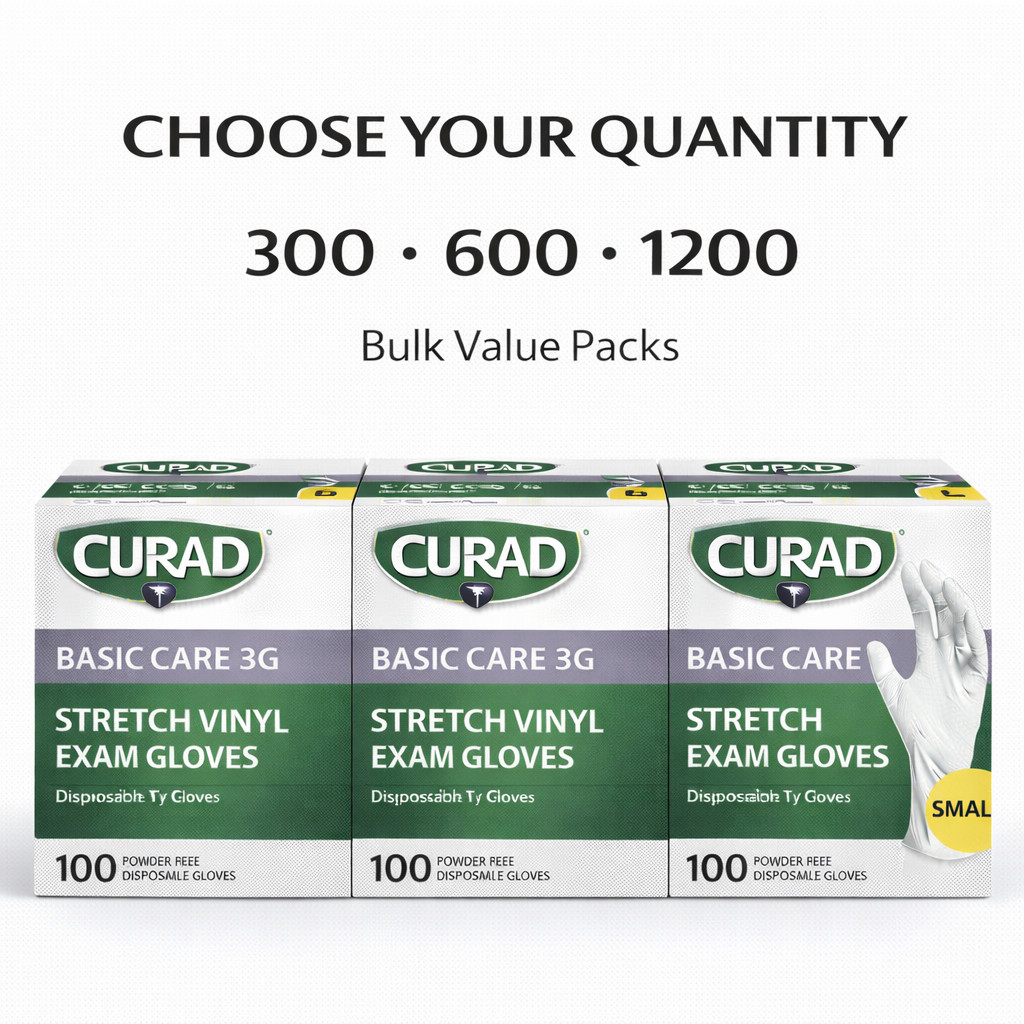 Powder Free Vinyl Gloves S M L Disposable Latex Free Cleaning Food Prep