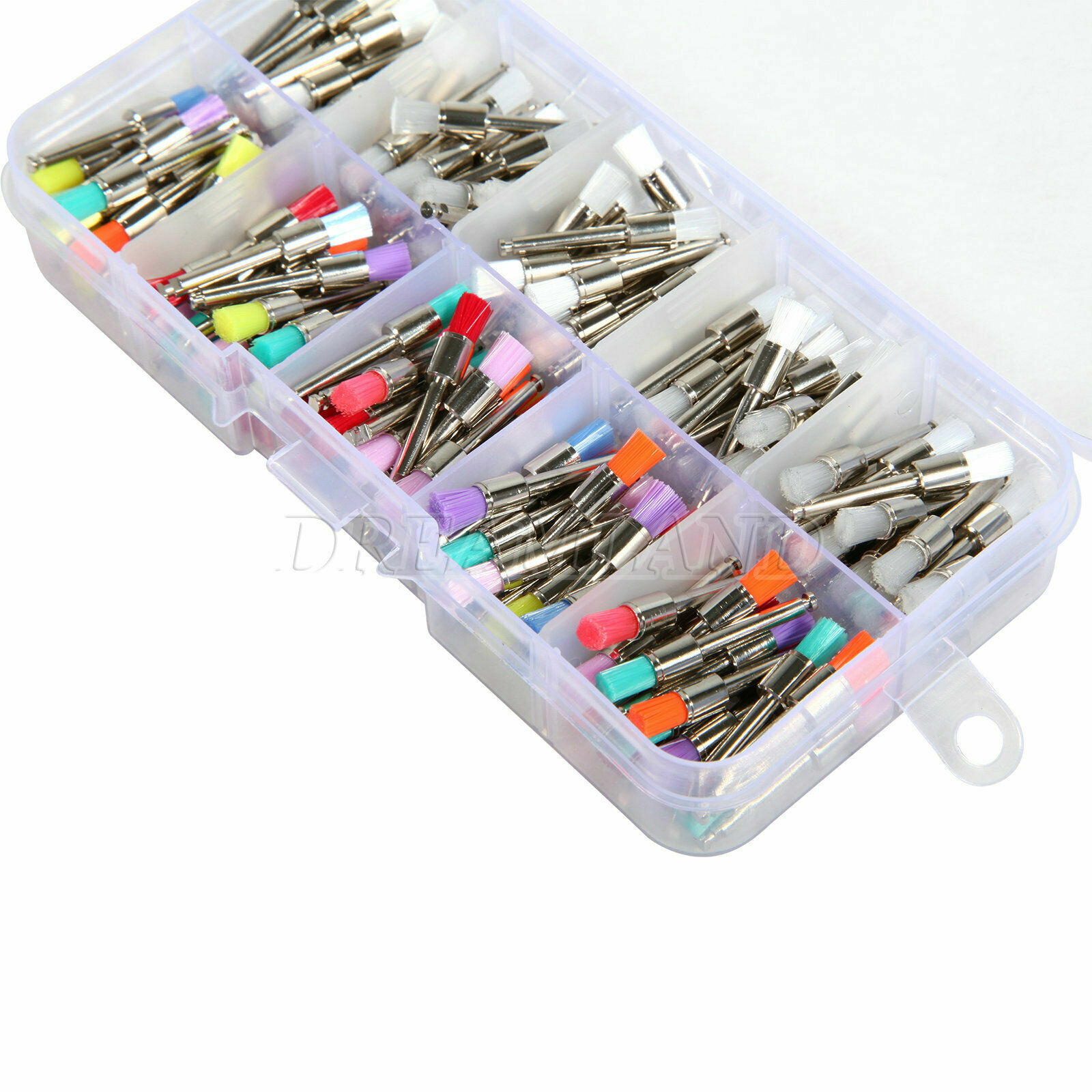 200Pcs/Box Dental Nylon Materials Closure Flat Polishing Prophylaxis Brushes USA