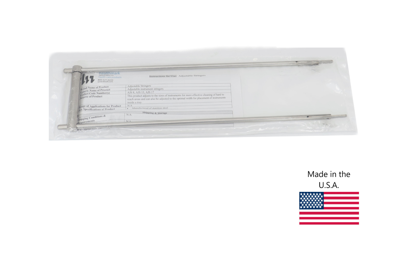 NEW Healthmark AJS 13 Adjustable Surgical Instrument Stringer (2.7-4.7″ X 13″)