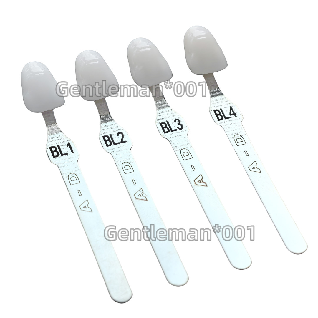 4Colors Dental Bleached Shade Guide Bleached Chart Teeth Whitening Based Vita