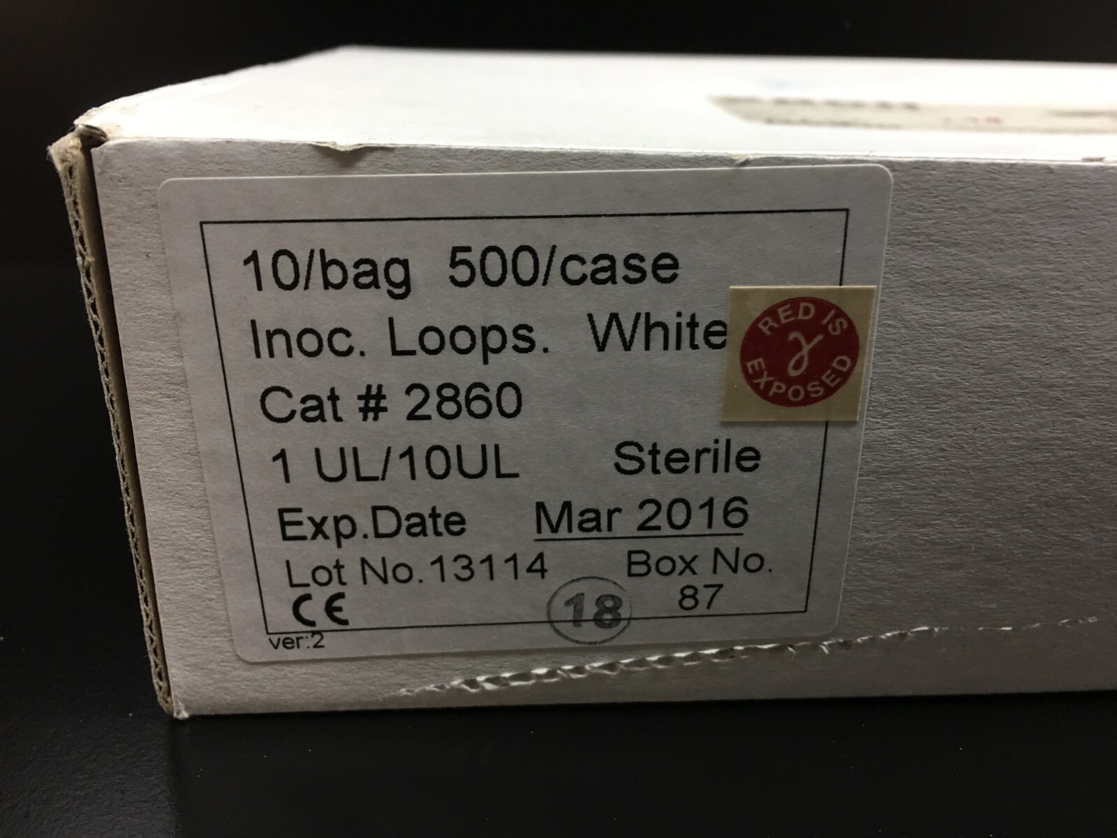 Globe Scientific REF 2860 Inoculation Loops 1uL & 10uL White