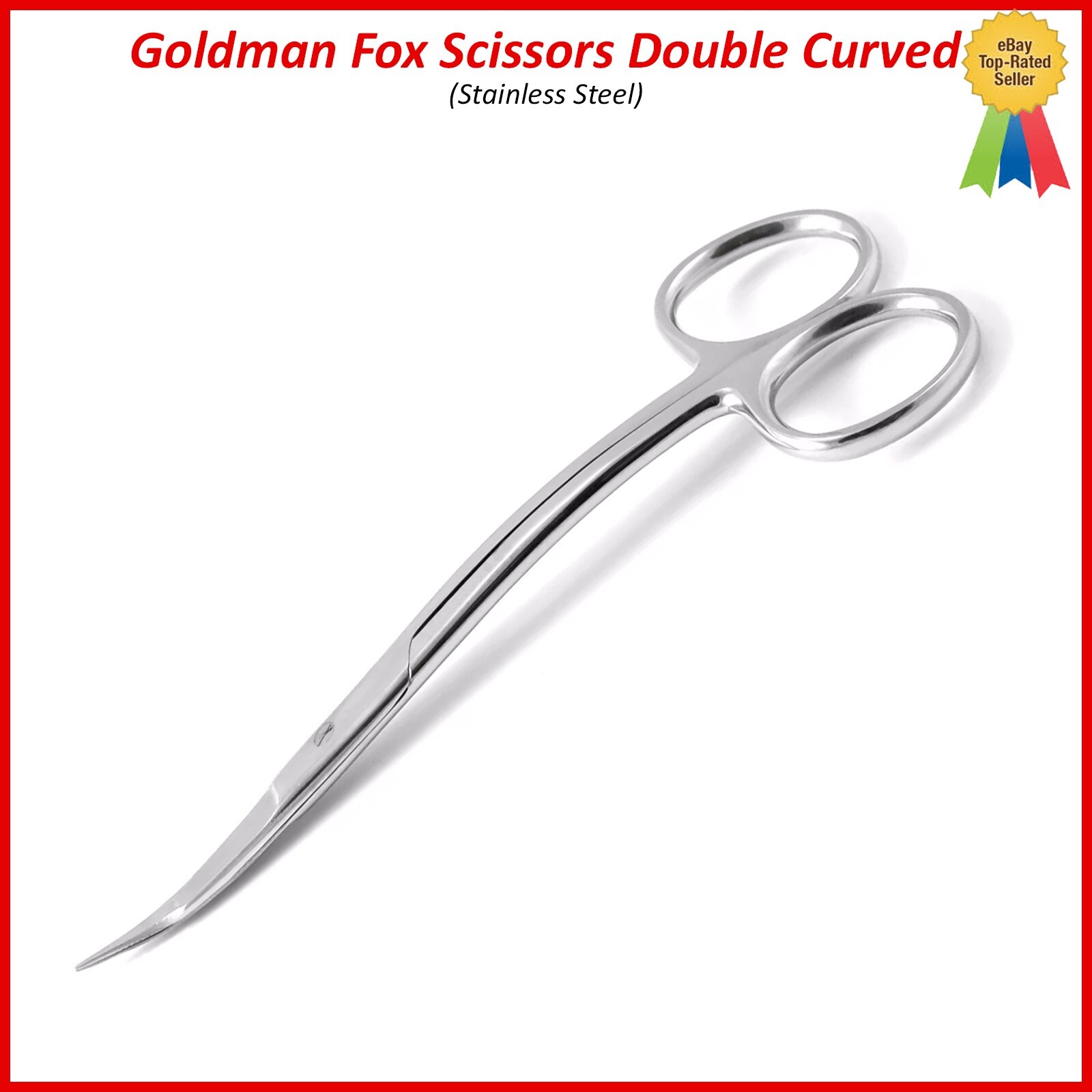 Dental Goldman Fox Scissors Double Curved Oral Veterinary Surgical Instrument CE