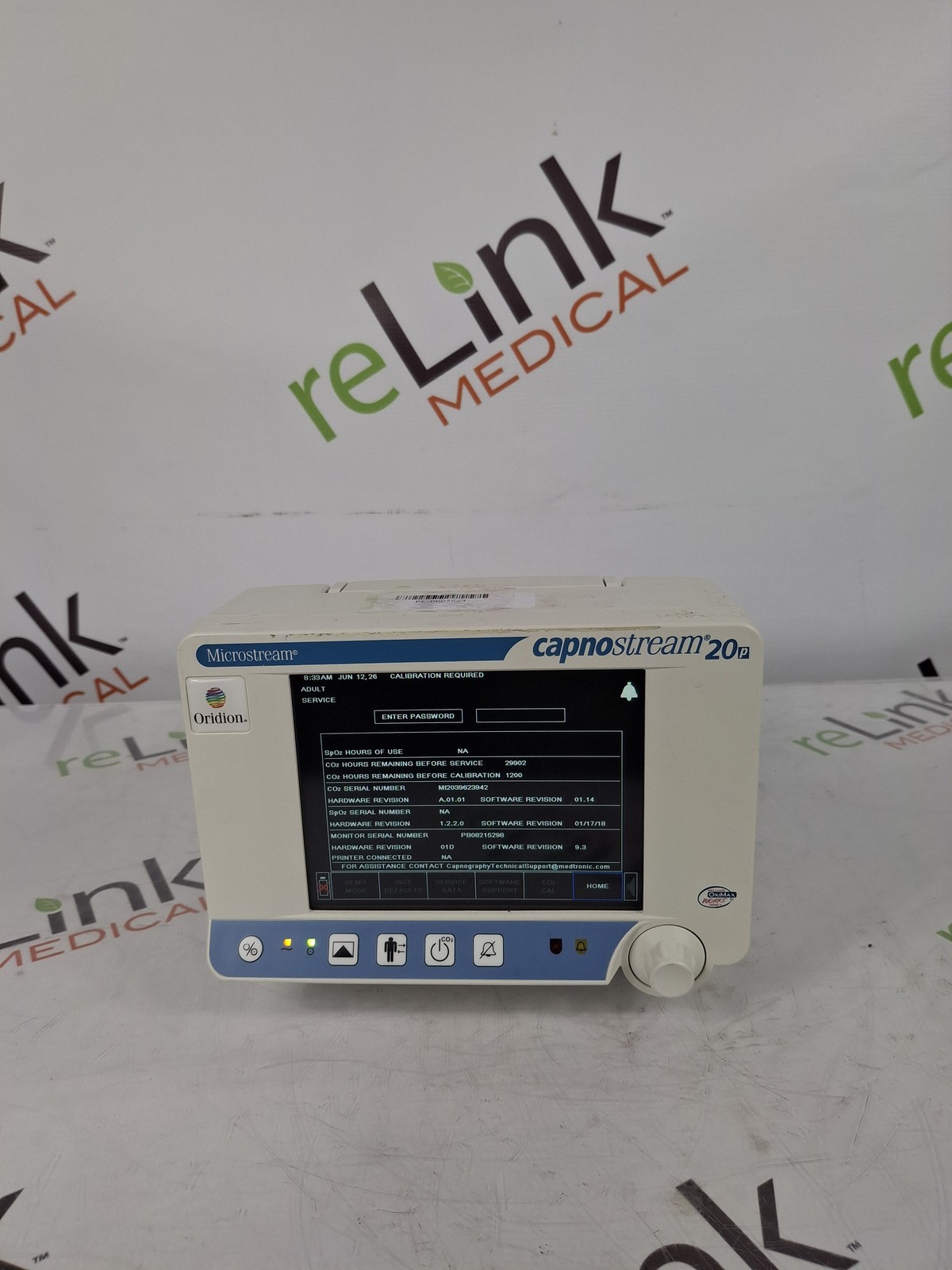 Oridion Capnostream 20P Capnography Monitor